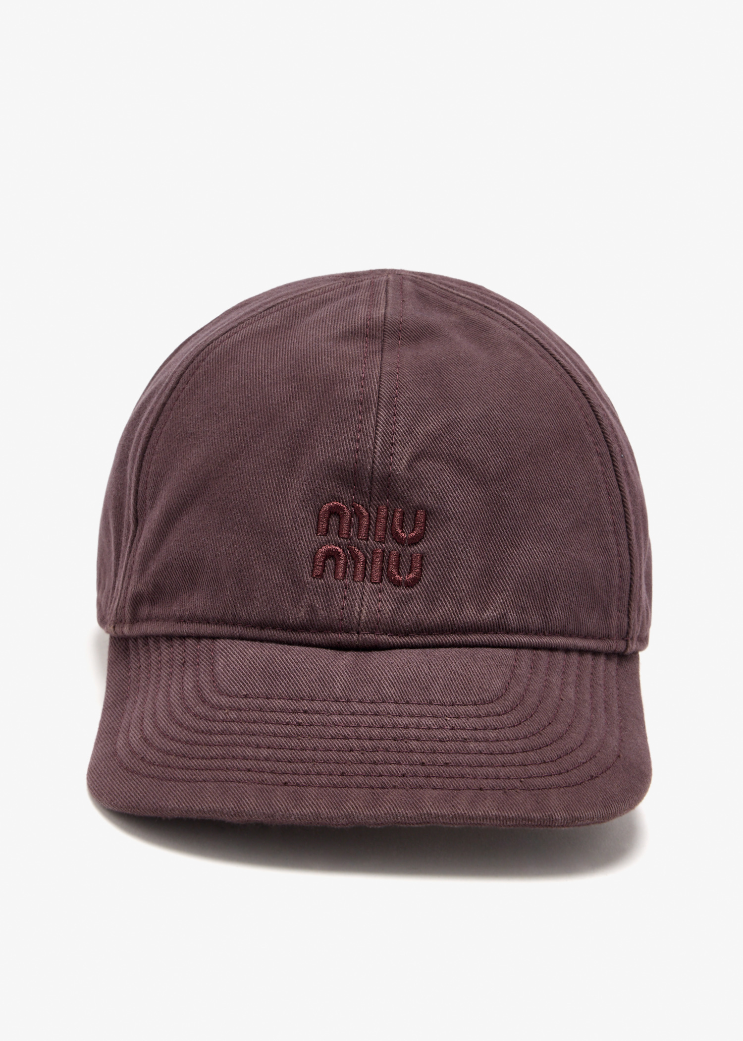 Miu Miu Drill baseball cap for Women - Purple in KSA | Level Shoes