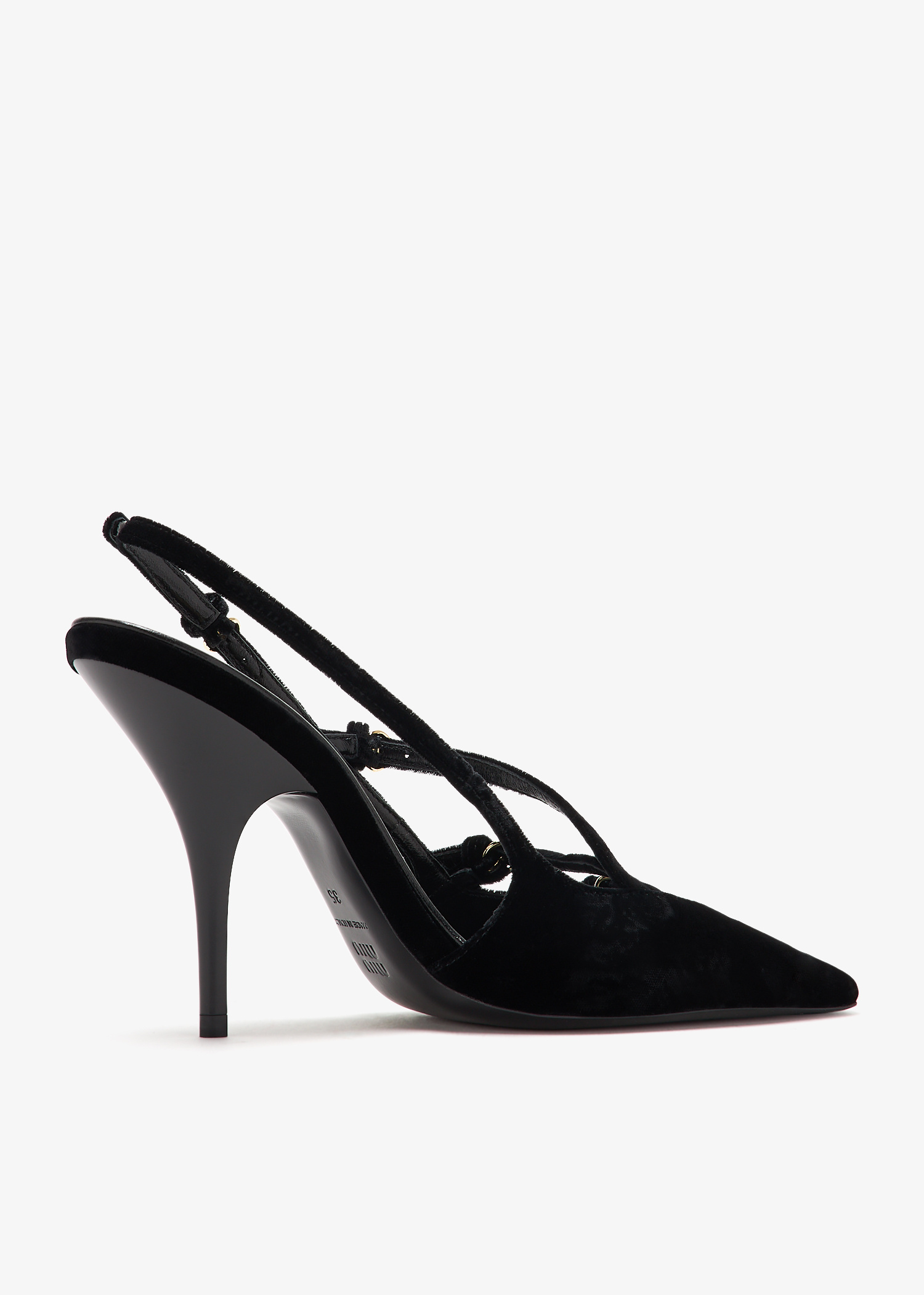 Miu Miu Buckle slingback pumps for Women - Black in UAE