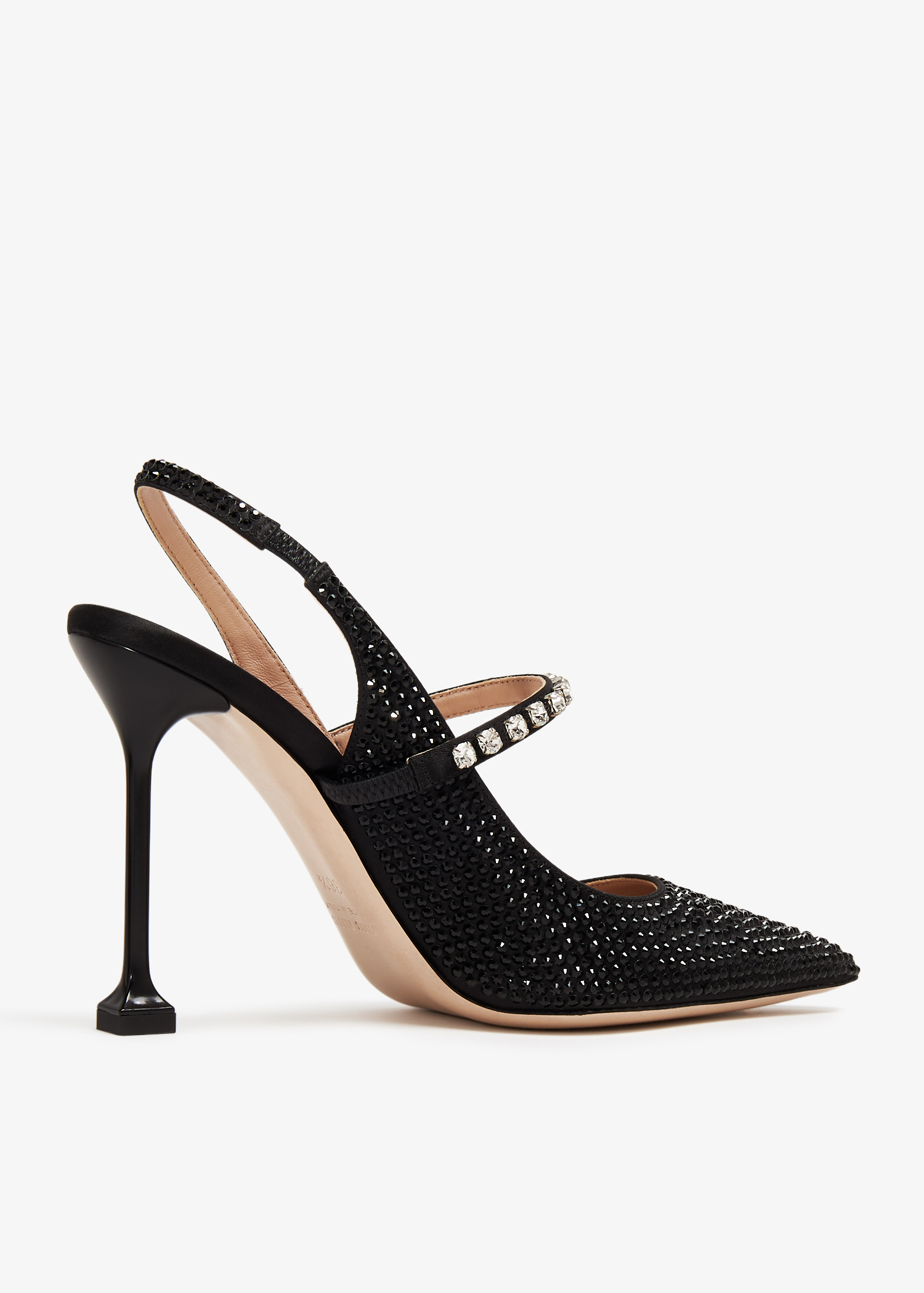 Miu Miu Crystal slingback pumps for Women - Black in UAE