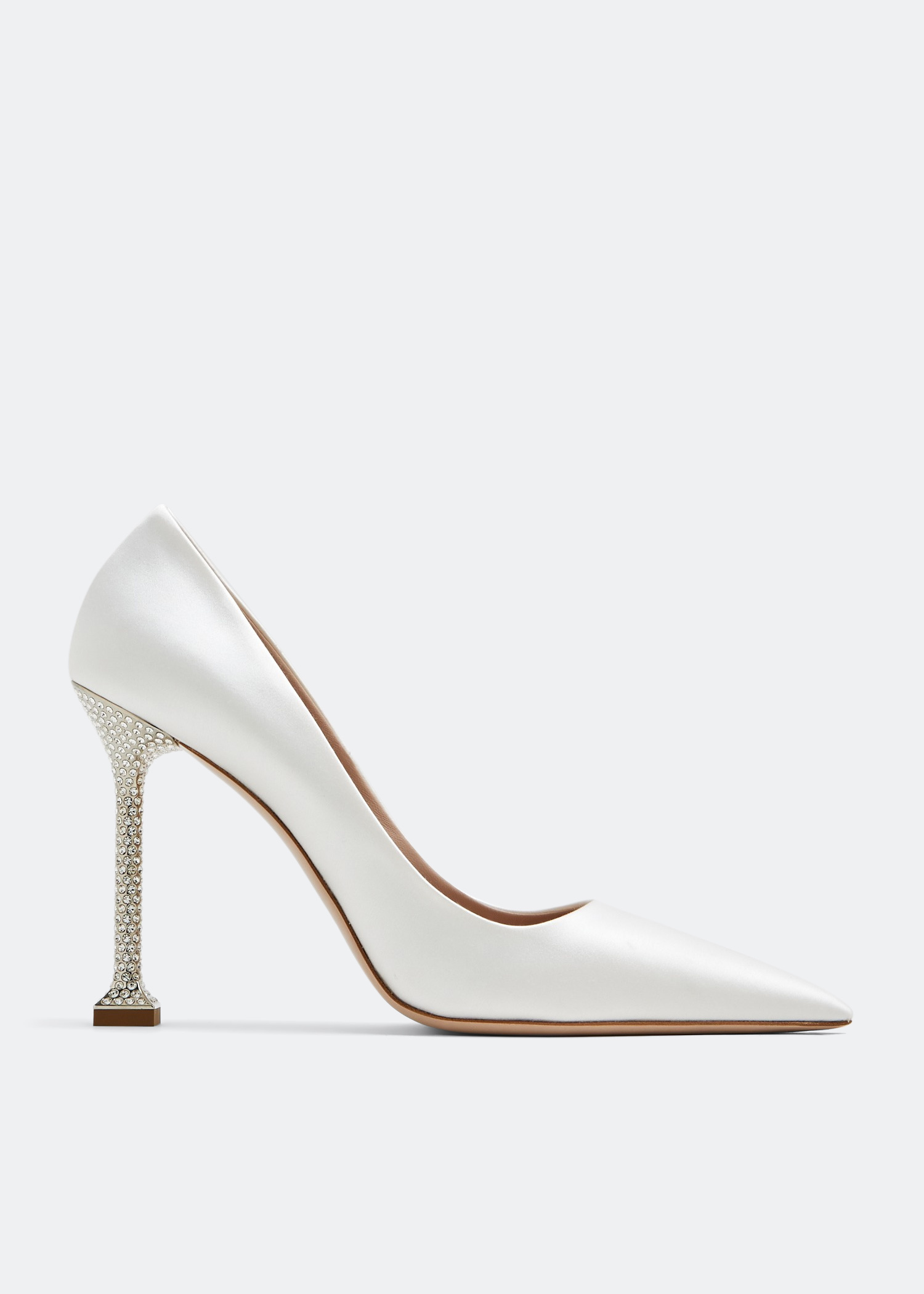 靴 Miu Miu Enamel Lnather Heels 38 MIU MIU Embellished Jeweled Crystal Heel Black Patent