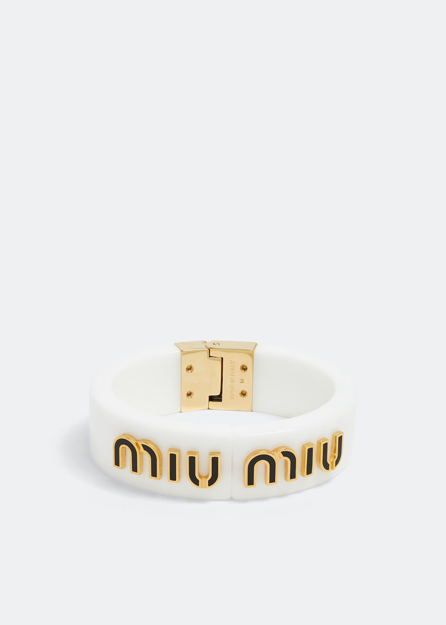 Miu Miu Logo bracelet for Women - White in UAE | Level Shoes