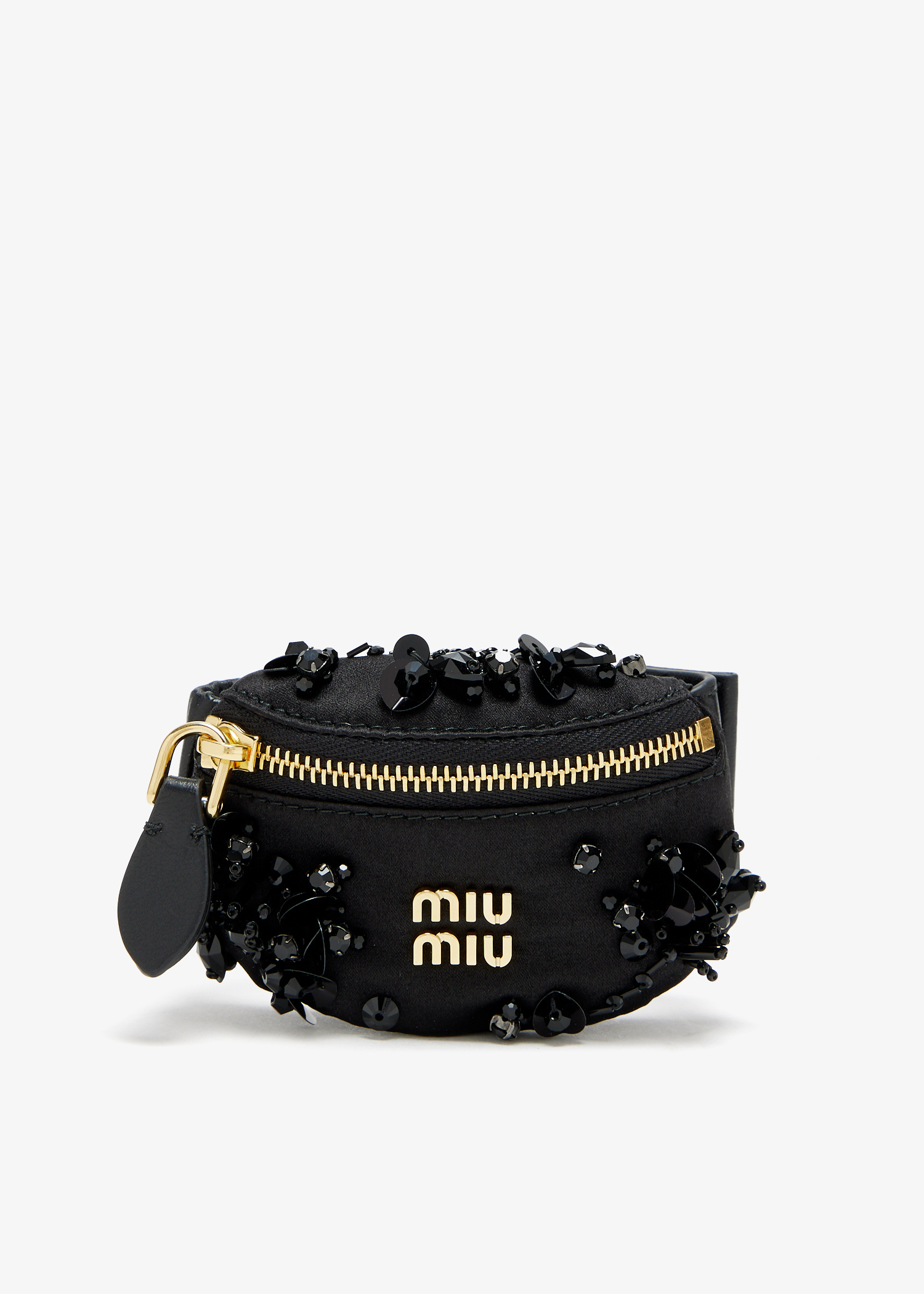 手袋　ブレスレット　黒　レディース　Max Mara　miumiu プラダ Miu Miu Mini pouch bracelet for Women - Black in UAE | Level
