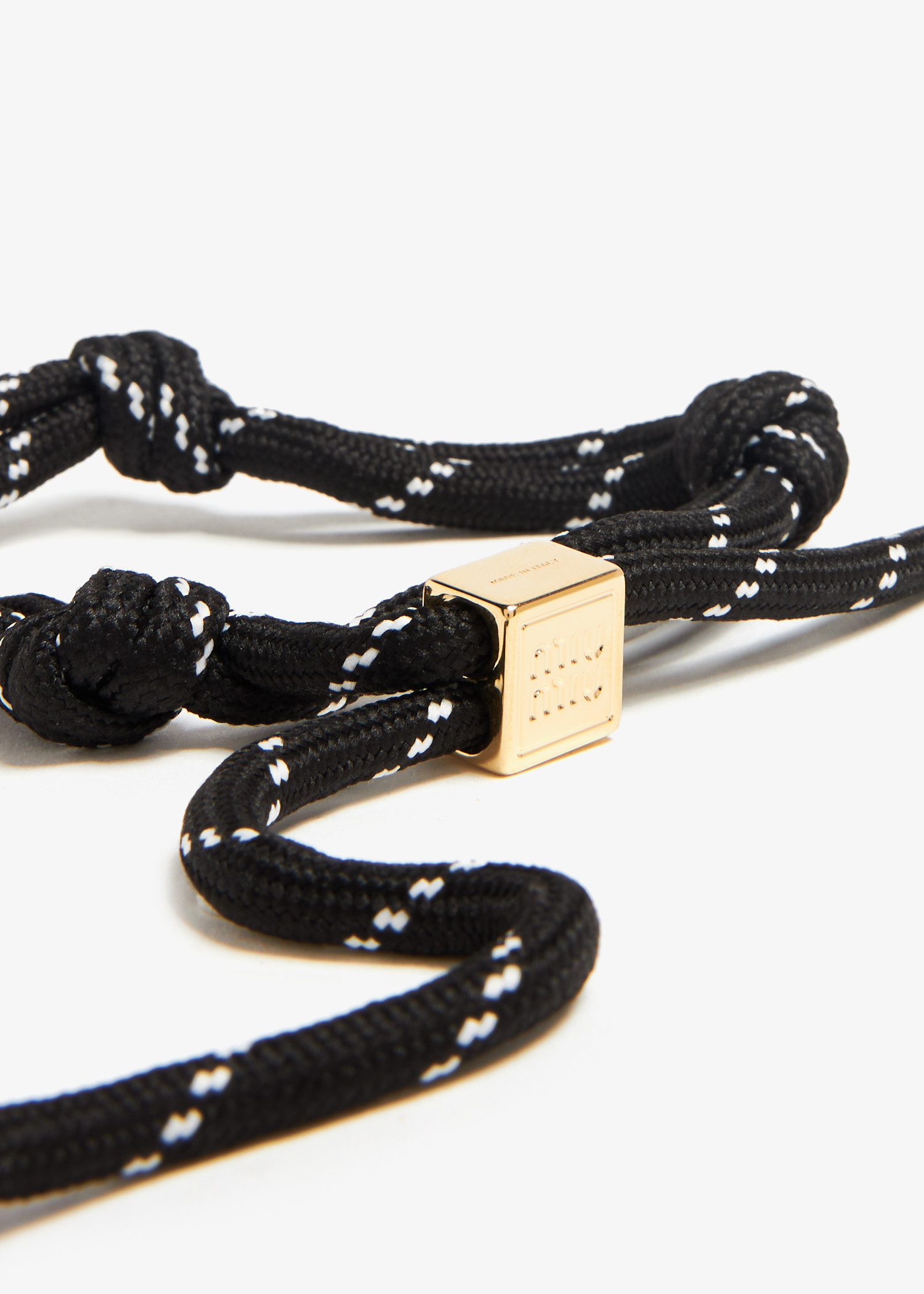 Miu Miu Cord and nylon bracelet for Women - Black in UAE Miu Miu Cord and nylon bracelet for Women - Black in UAE
