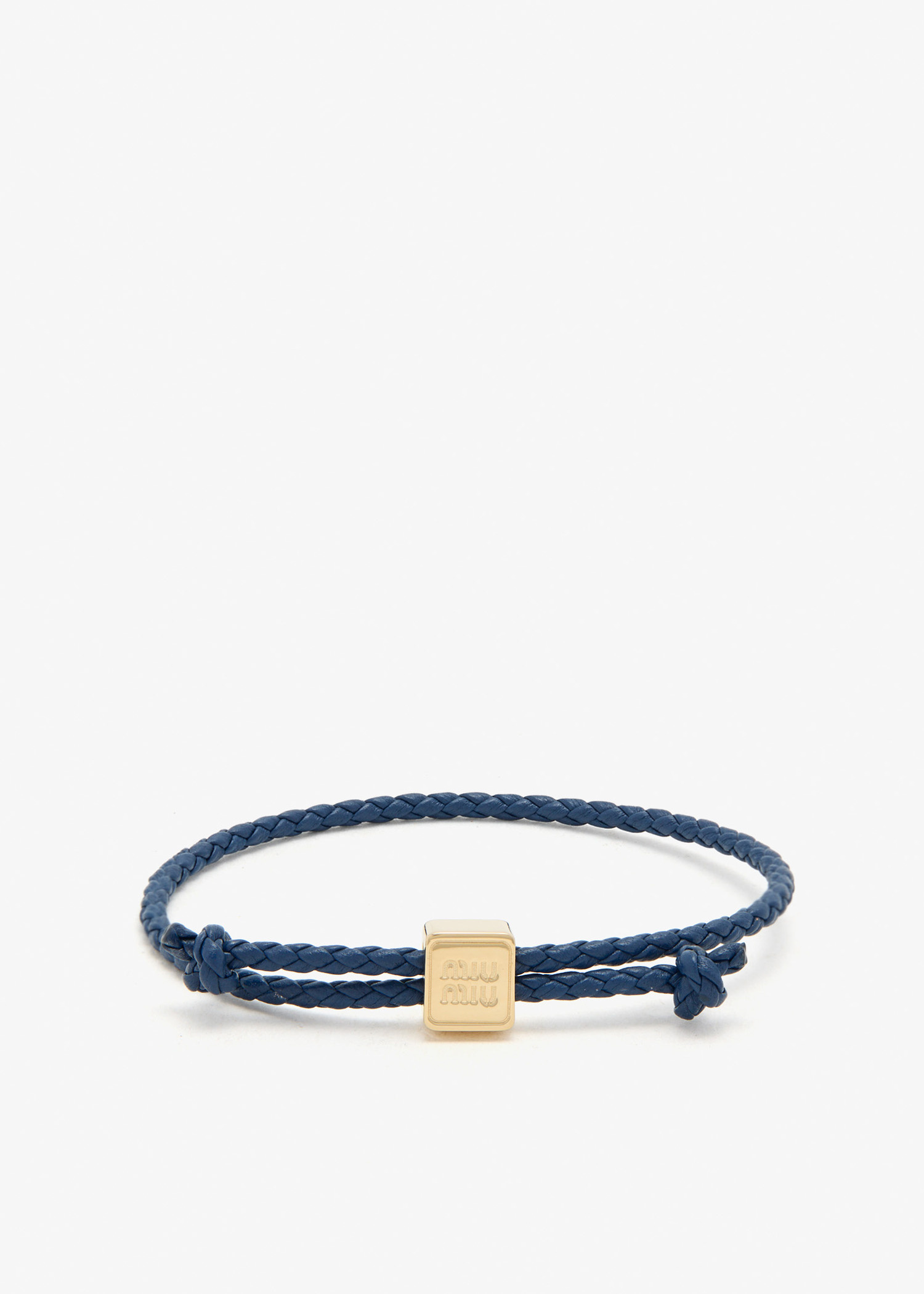 Miu Miu Leather bracelet for Women - Blue in KSA | Level Shoes