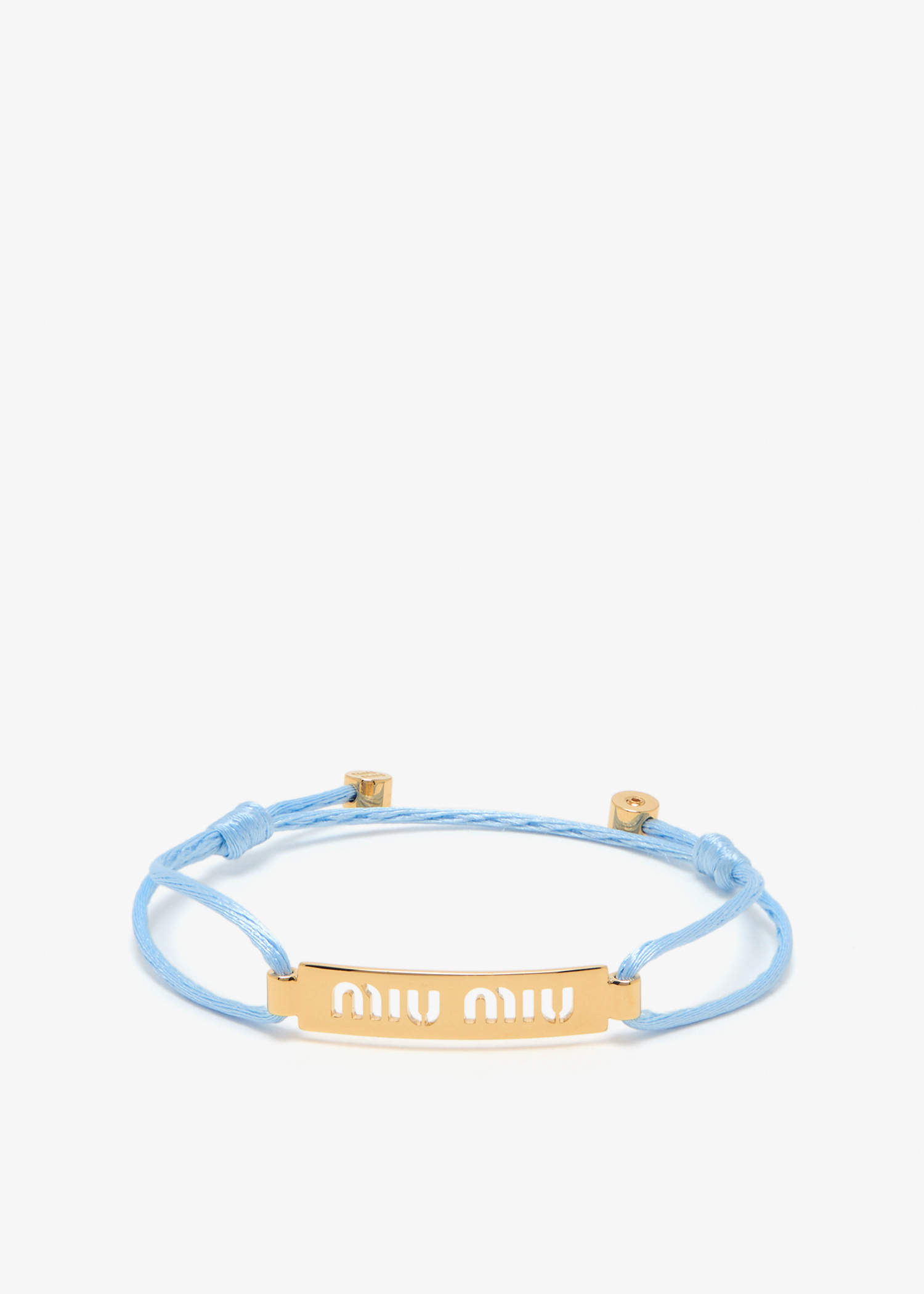 Miu Miu Metal and cord bracelet for Women - Blue in UAE | Level Shoes