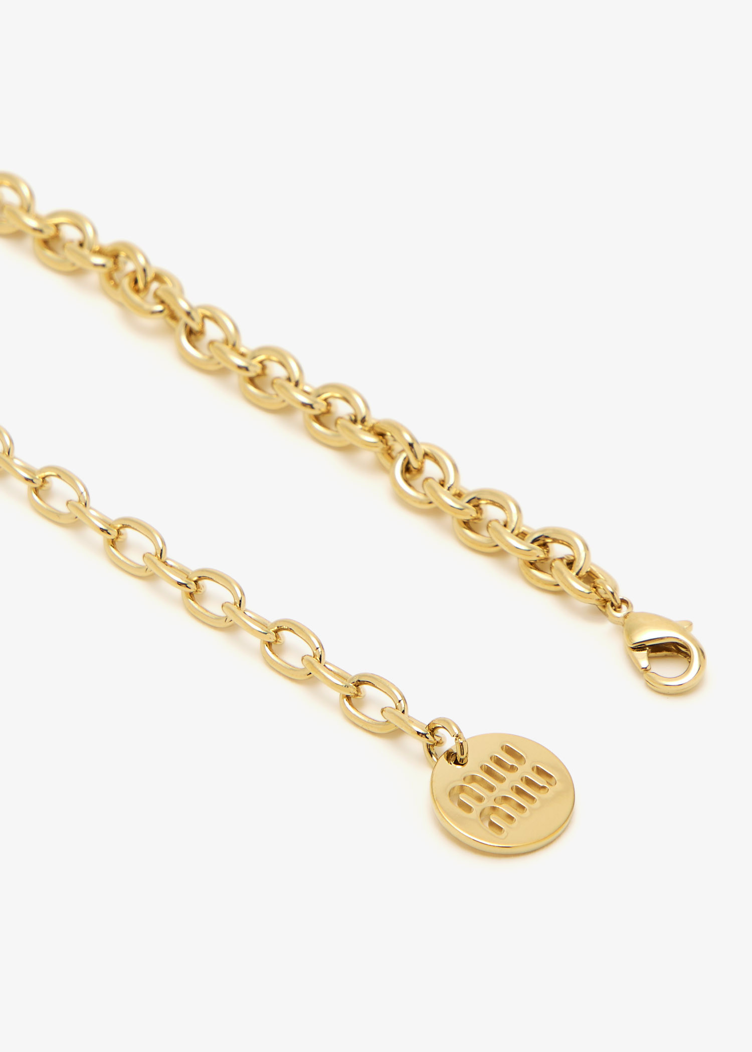 VIP【関税送料無料】希少 Miu Miu Brass Necklace Miu Miu Metal necklace | REVERSIBLE
