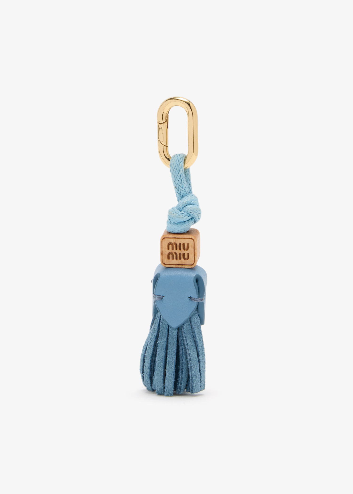 Miu Miu Leather micro trick for Women - Blue in KSA | Level Shoes