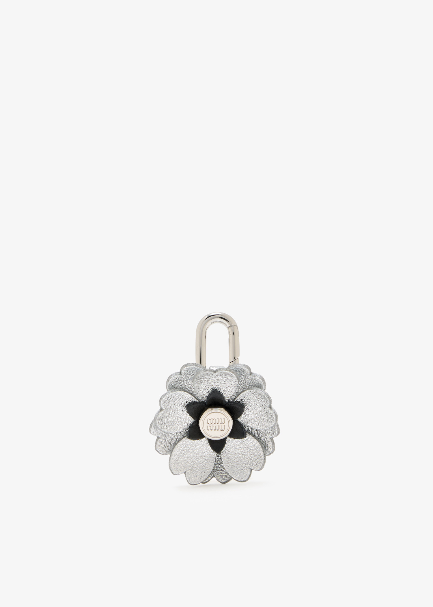 Miu Miu Leather micro trick for Women - Silver in KSA | Level Shoes