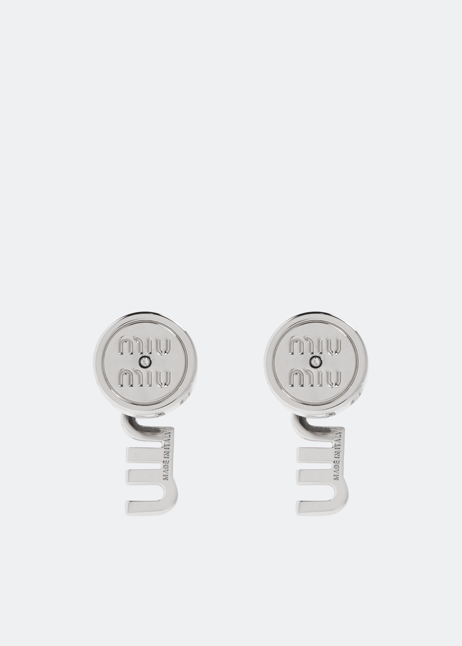 Miu Miu Metal crystal earrings for Women - Silver in UAE