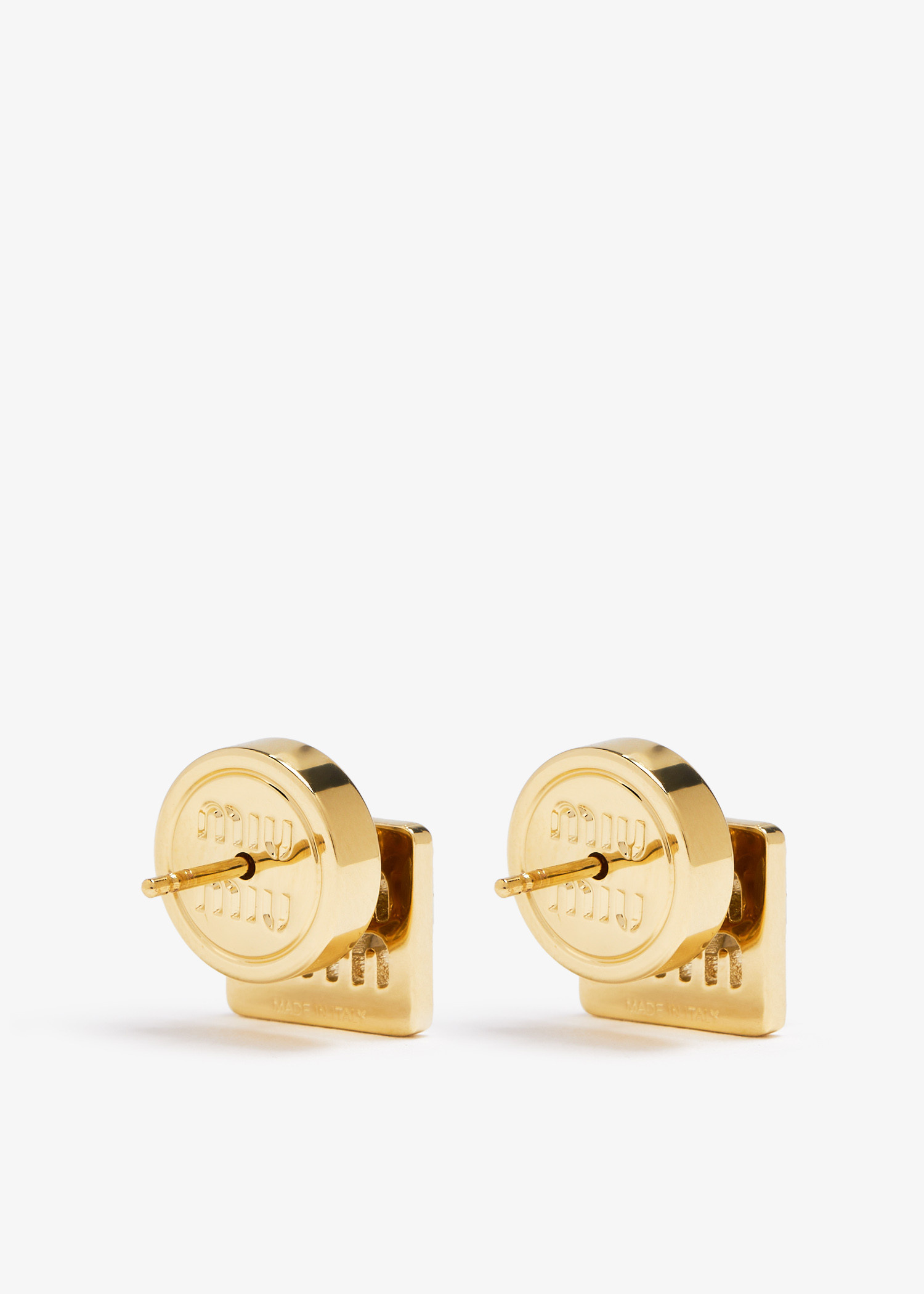 Miu Miu Metal earrings for Women - Gold in UAE | Level Shoes