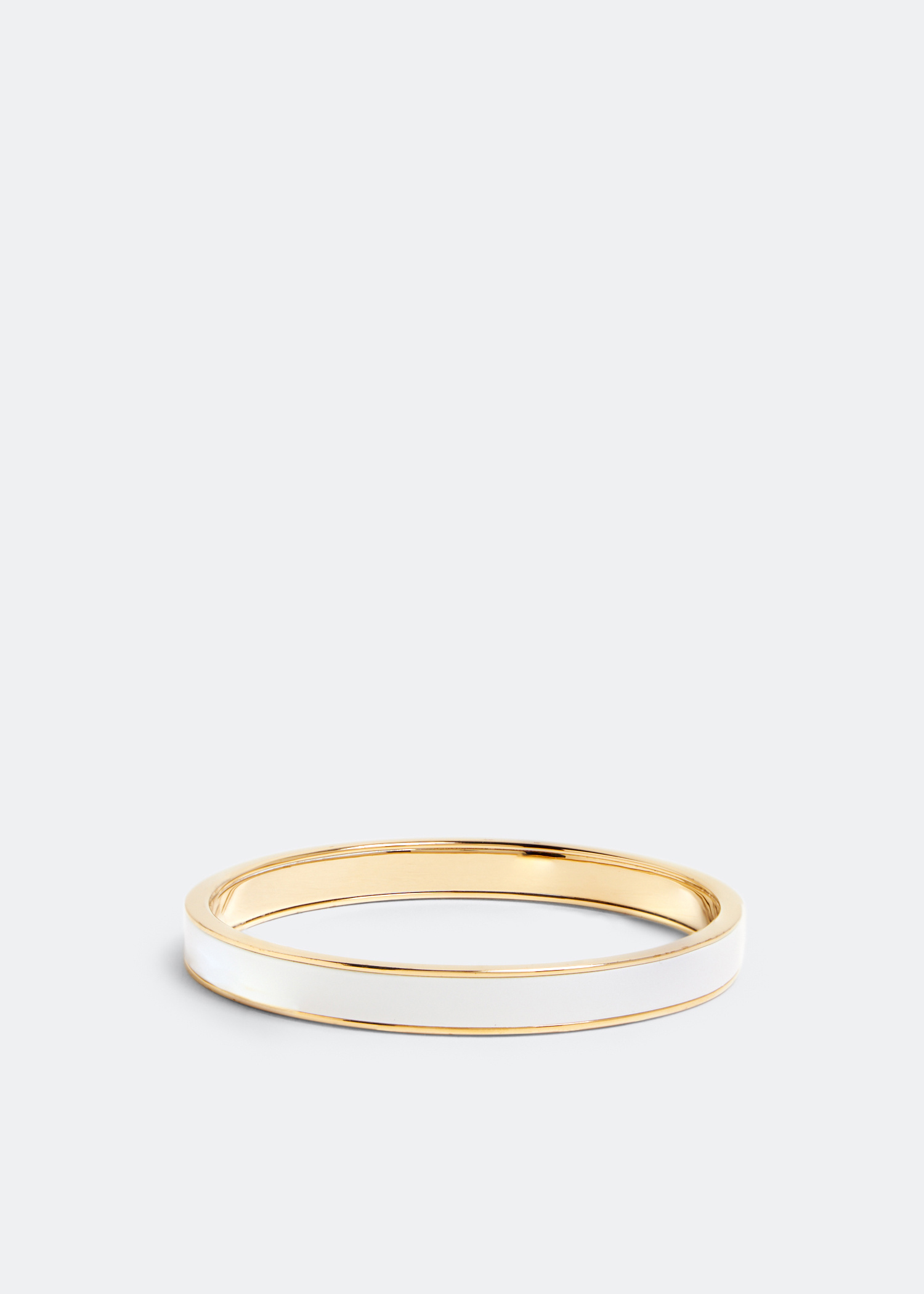 Miu Miu Enamelled metal bangle bracelet for Women - White in