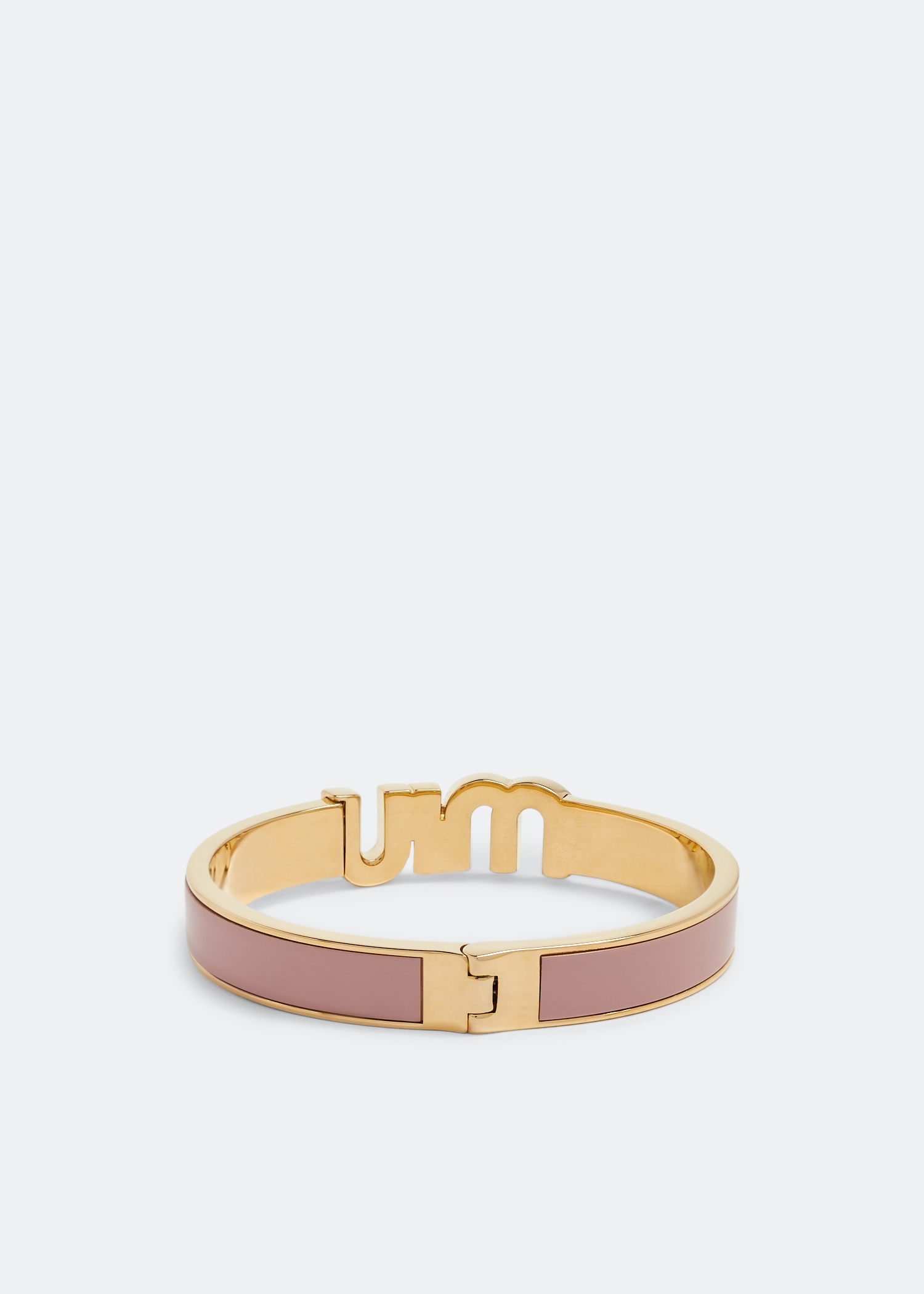 Miu Miu Enameled metal bracelet for Women - Pink in UAE | Level Shoes