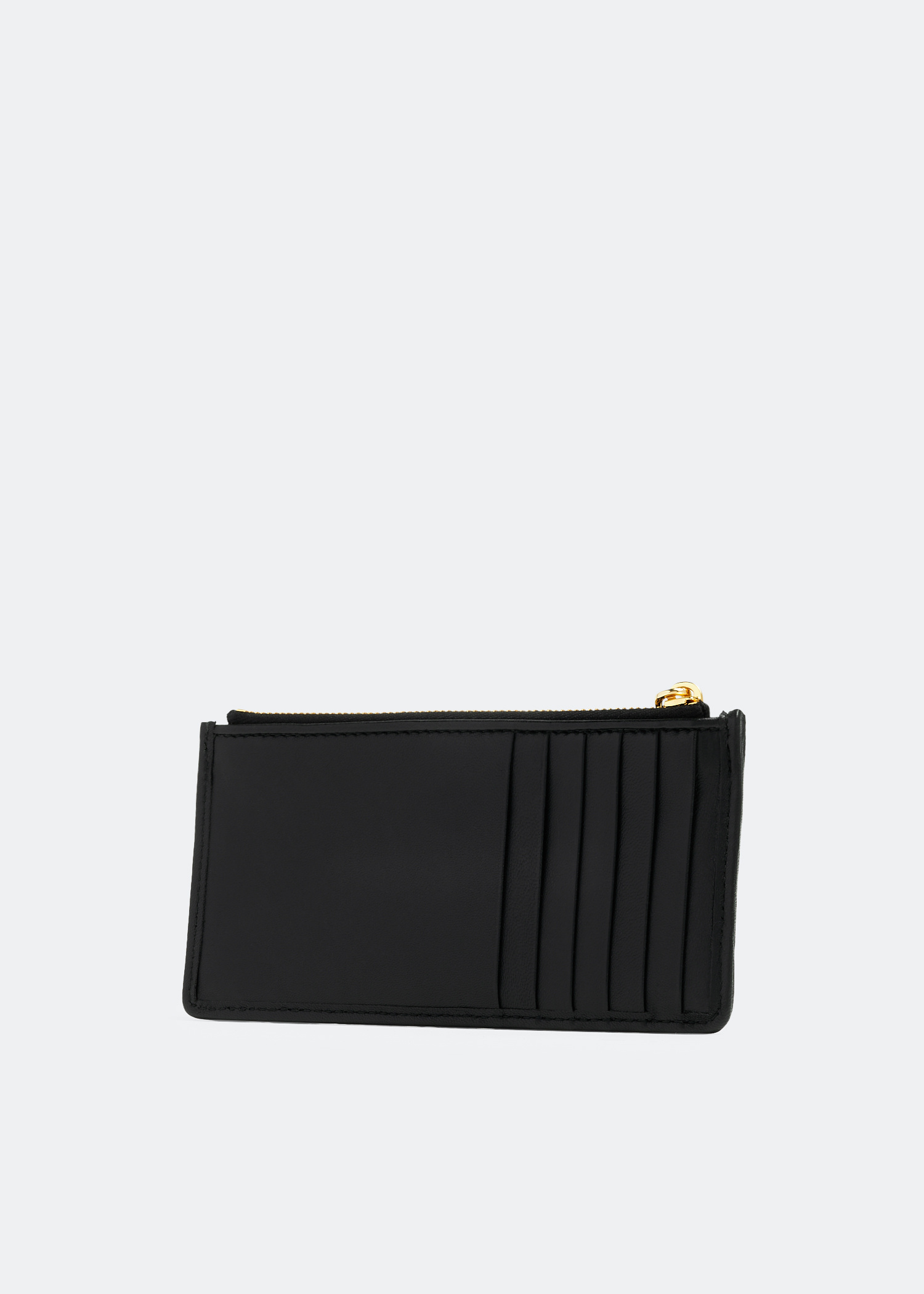 Miu Miu Matelassé leather zipper wallet for Women - Black in
