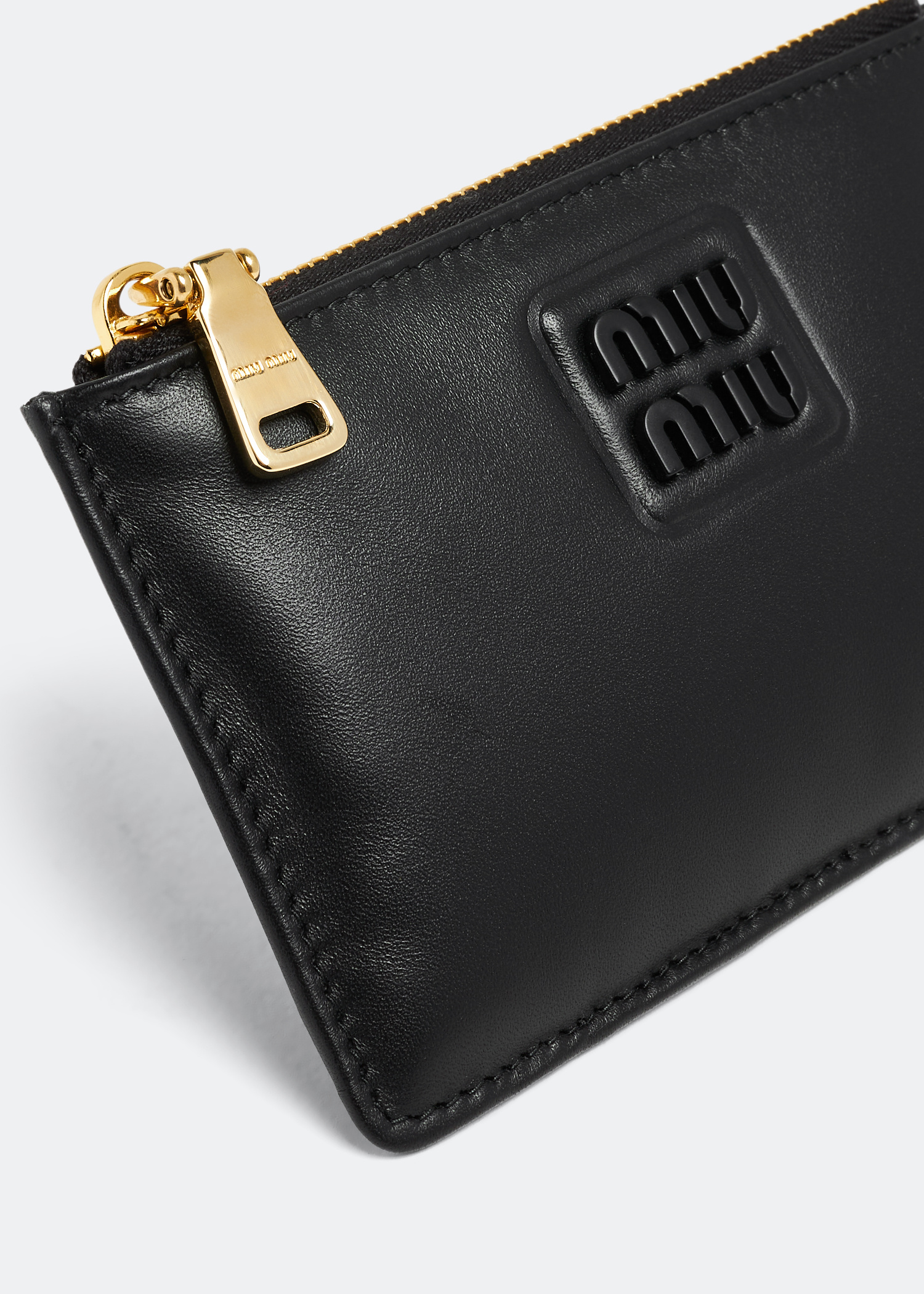 【たぬきち】MIU MIU Leather Canvas Wallet たぬきち様 専用】MIU MIU Leather Canvas Wallet - メルカリ