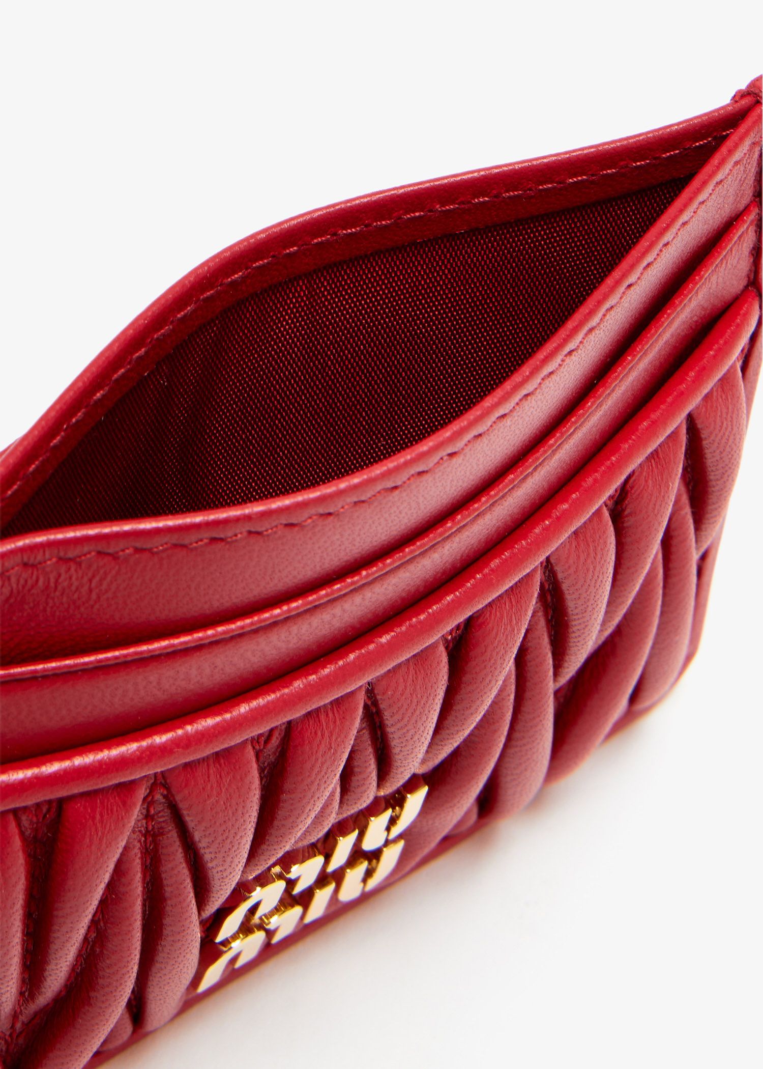 [MiuMiu] Small Leather Zipper Card Holder - ☆送料込☆ Card holder with zipper MIU MIU | Blondie Shop