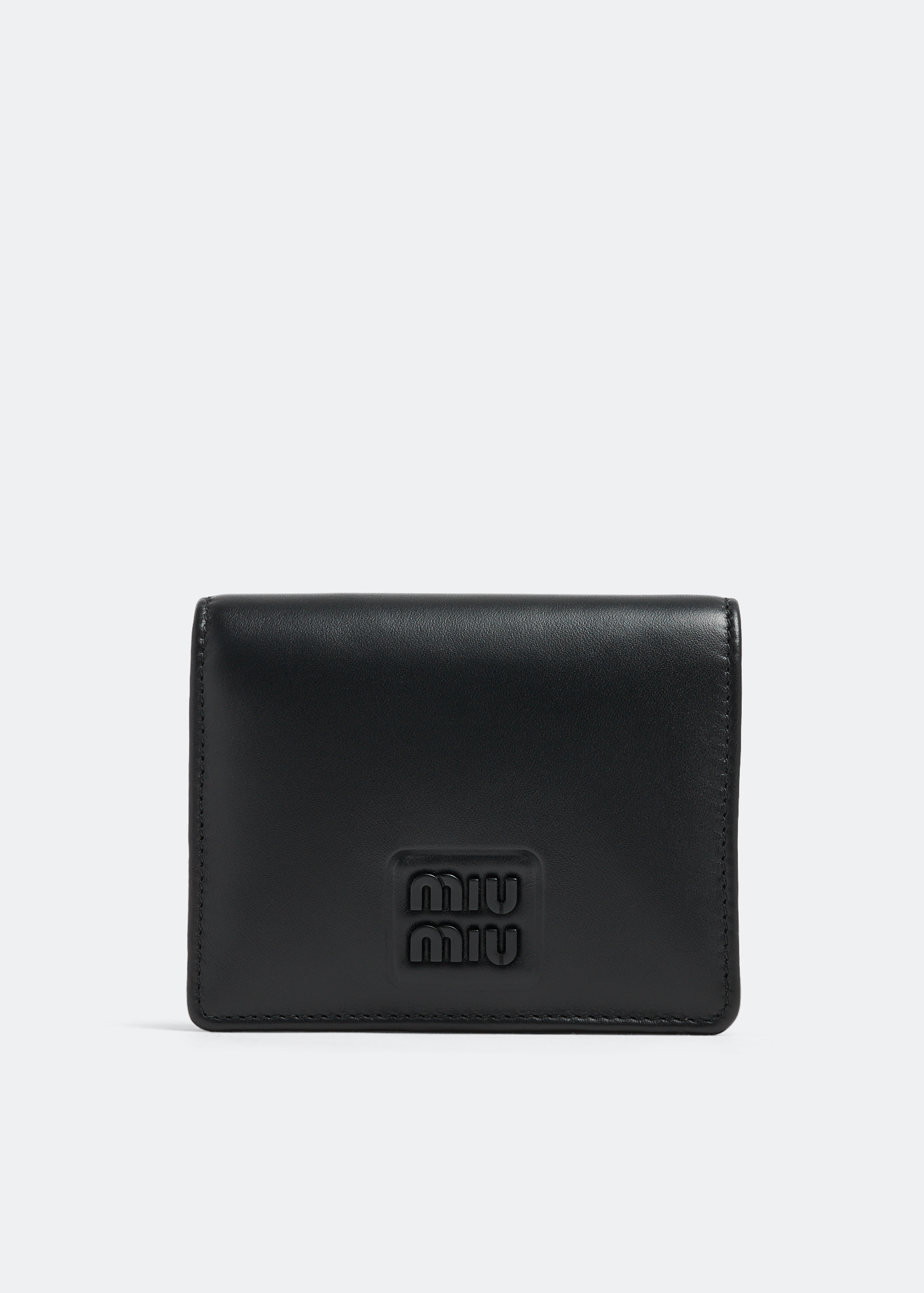 [MiuMiu] Small Leather Wallet- Black / ☆送料込☆ Miu Miu Small Nappa Leather Wallet - Black | Editorialist