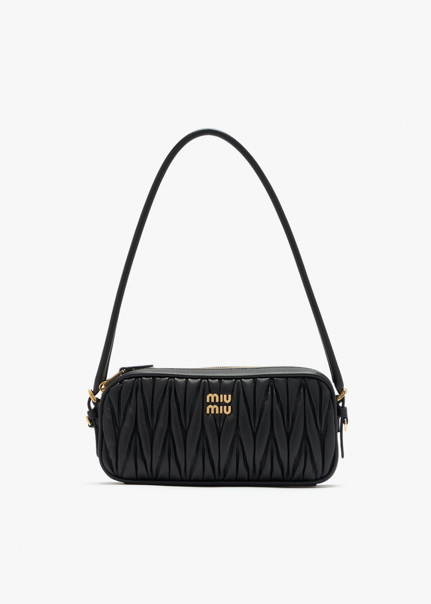Miu Miu Miu Matelassé nappa leather pouch for Women - Black in USA