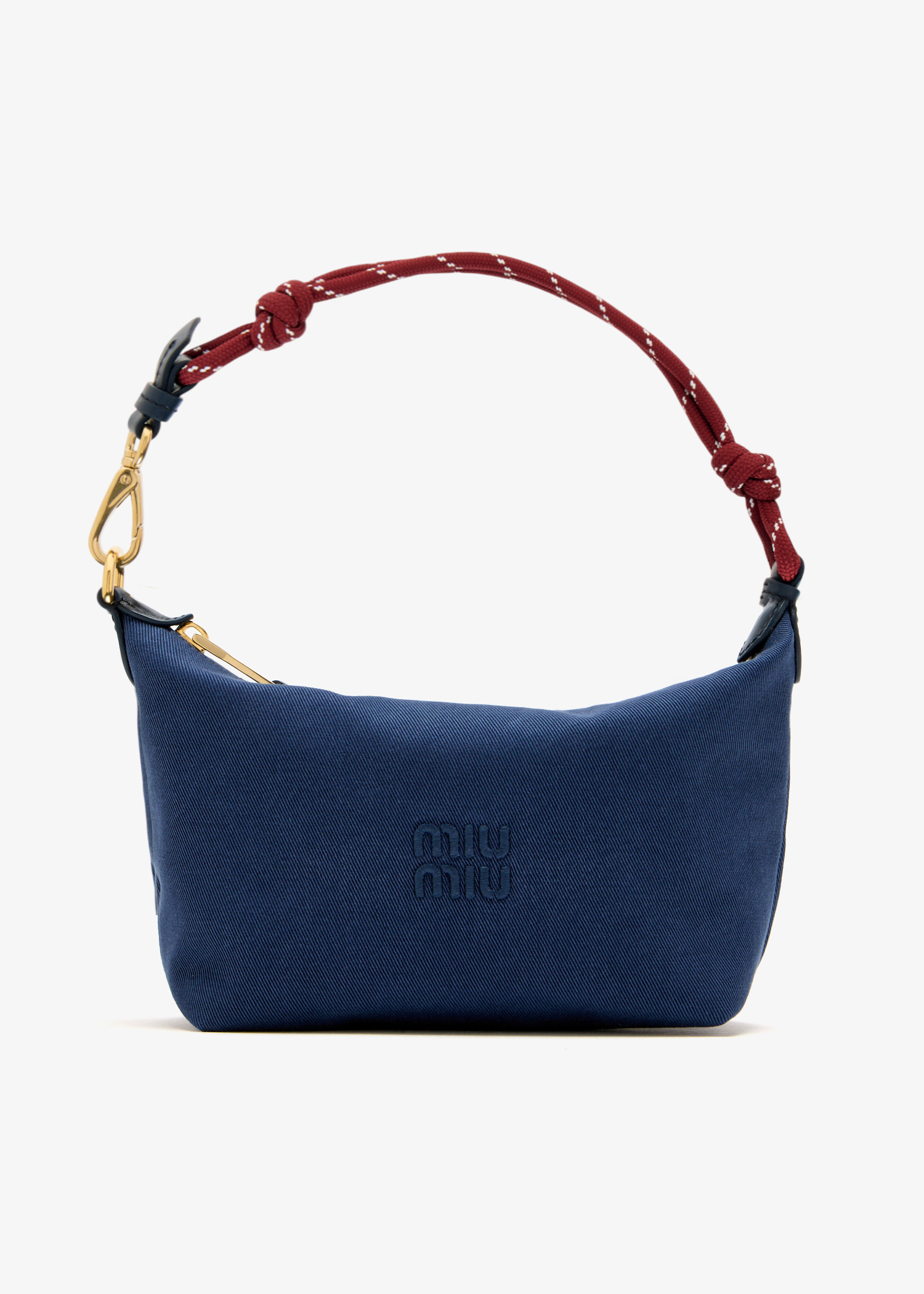 MIU MIU♦ Gabardine pouch Miu Miu Gabardine pouch for Women - Navy in UAE | Level Shoes