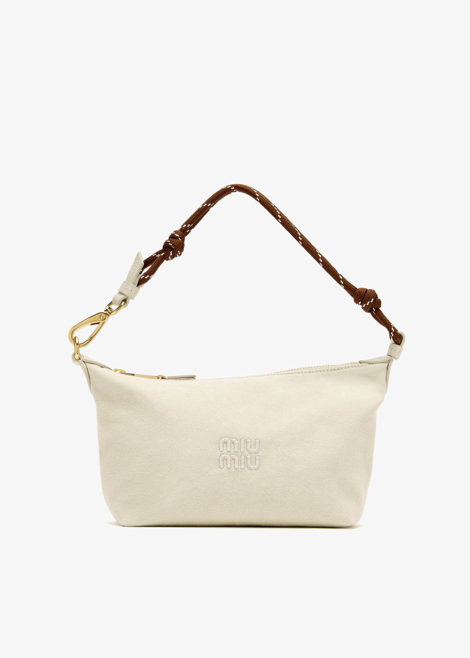 MIU MIU♦ Gabardine pouch Miu Miu Gabardine pouch for Women - Navy in UAE | Level Shoes