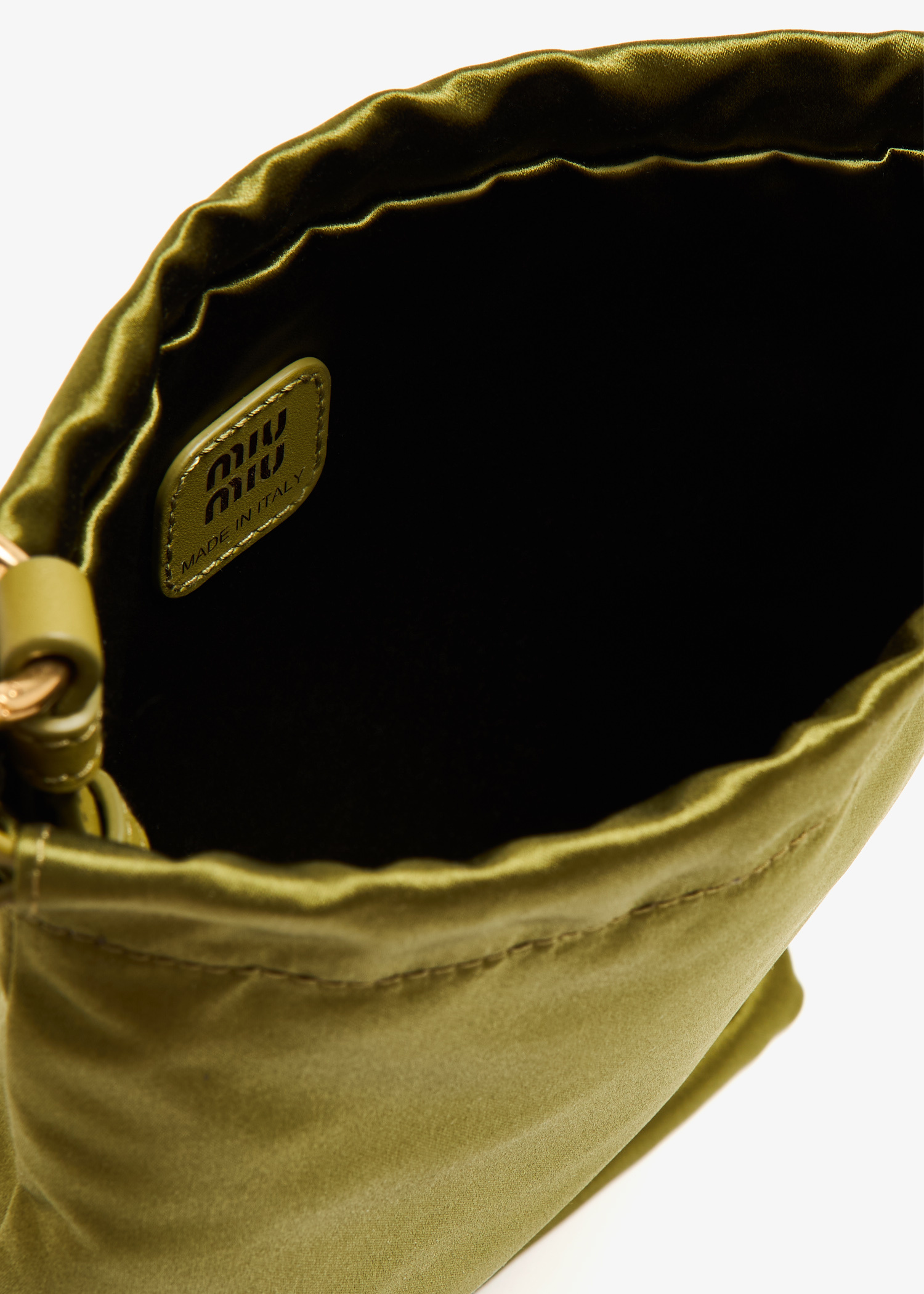 Miu Miu Duchesse pouch for Women - Green in KSA | Level Shoes