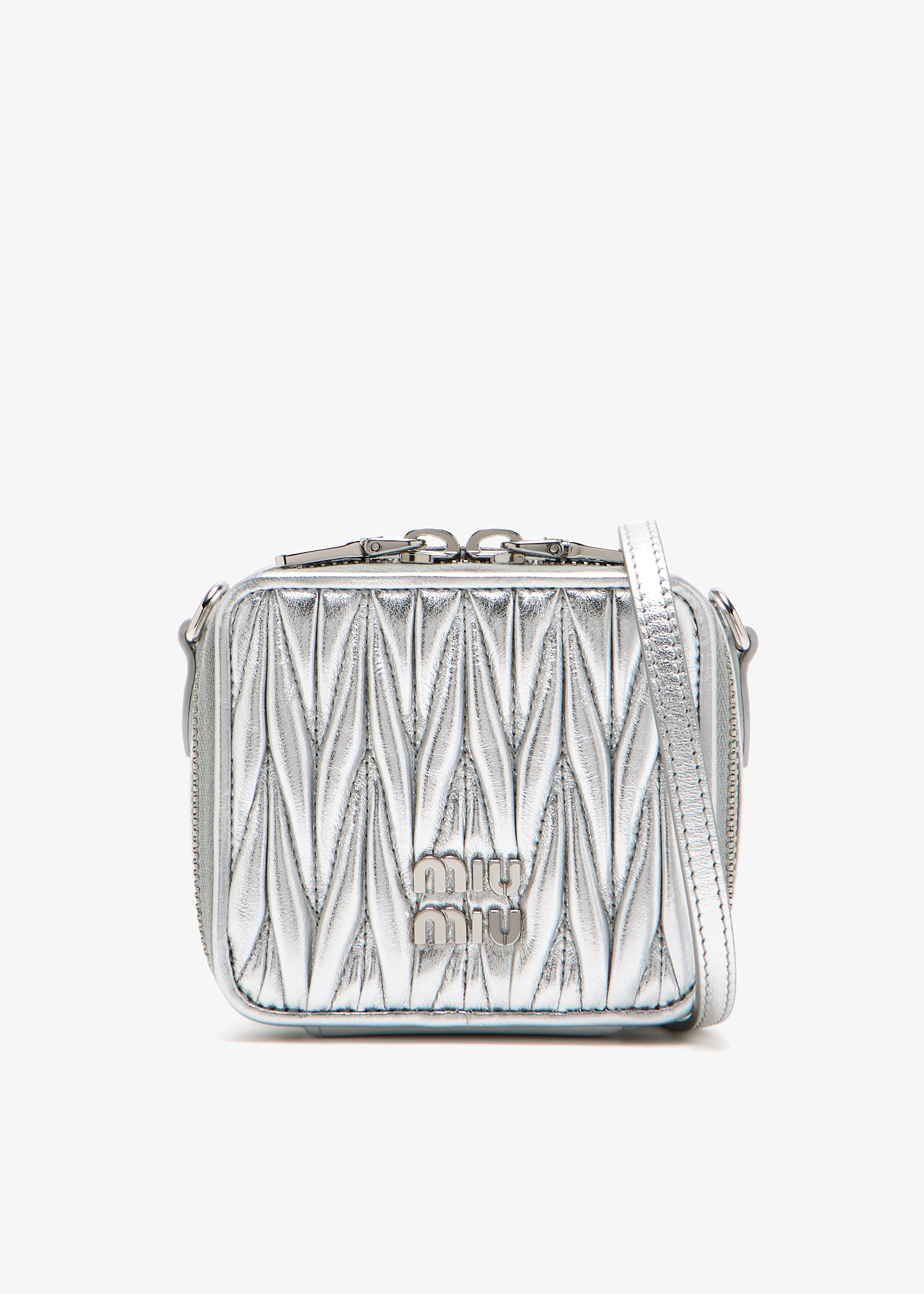 miu miu シルバー　ミニバッグ Miu Miu Arcadie バッグ ミニ | シルバートーン | FARFETCH JP
