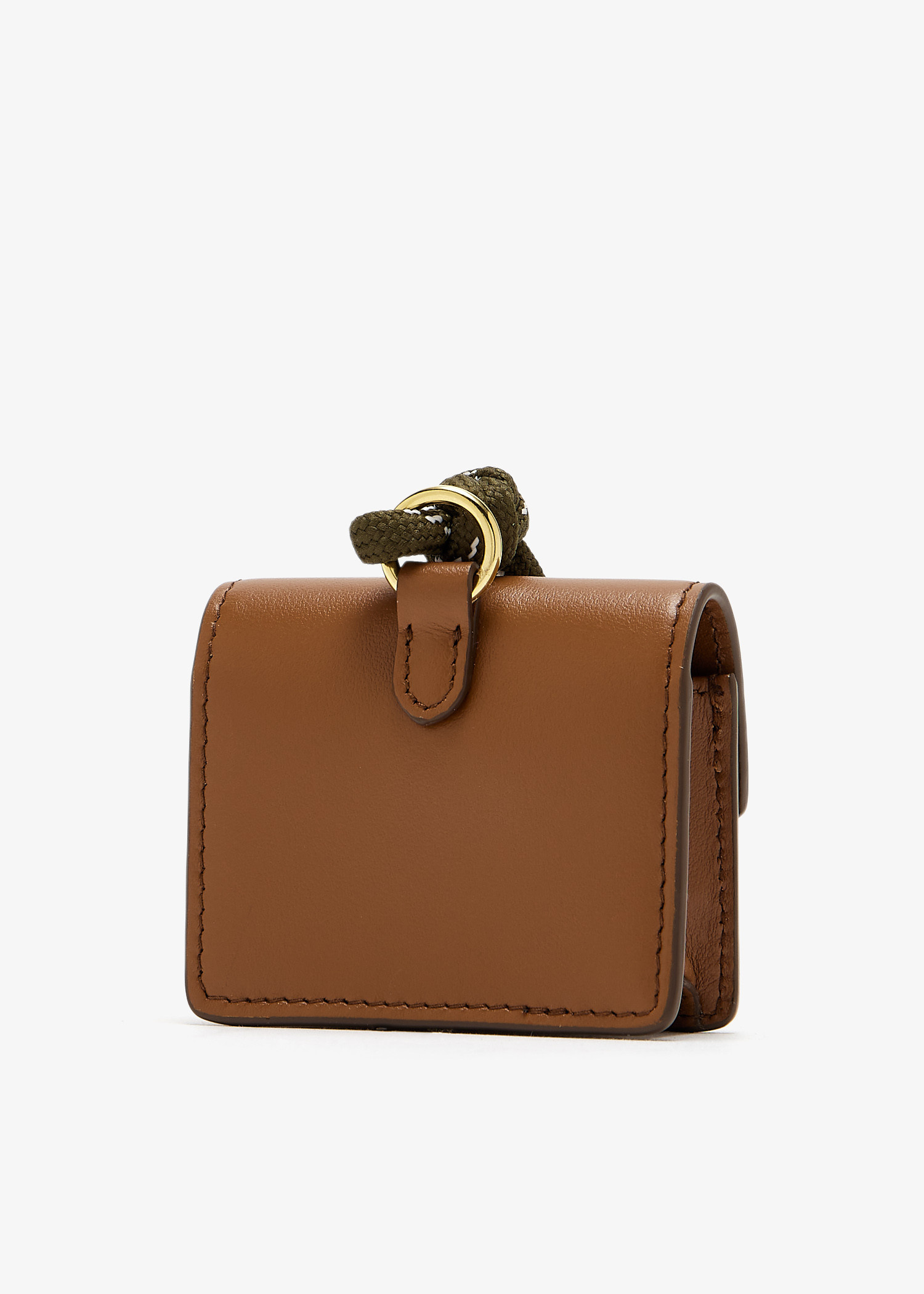 アクセサリーその他 MIU MIU 5TL515_2CRT LEATHER CORD+L TRICK WITH MINI POUCH Miu Miu Mini-pouch leather, cord, and metal trick for Women