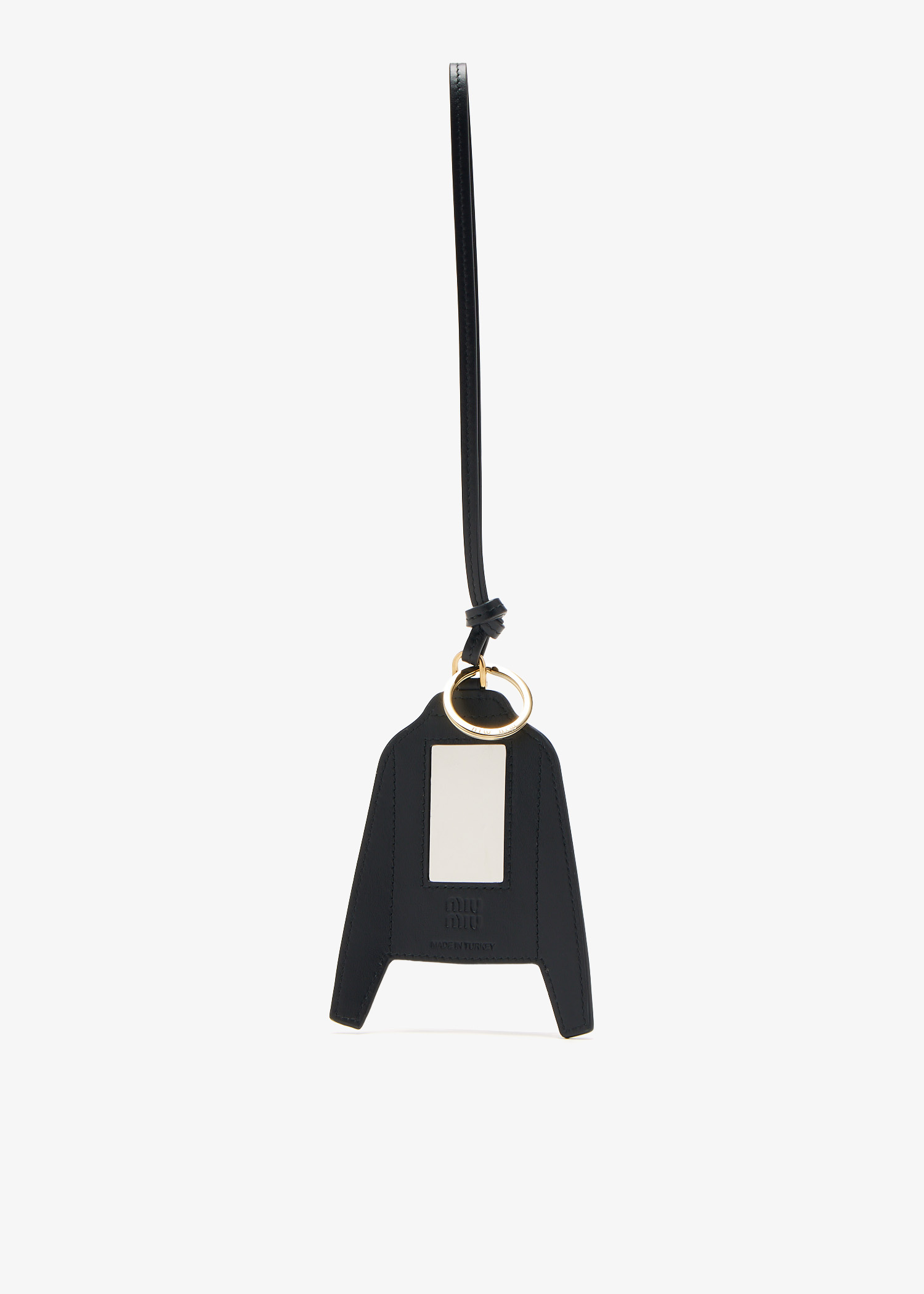 【関税&送料込】Miu Miu Keychains Black miu ミュウミュウ キーリング TRICK MATELASSE KEYRING キー