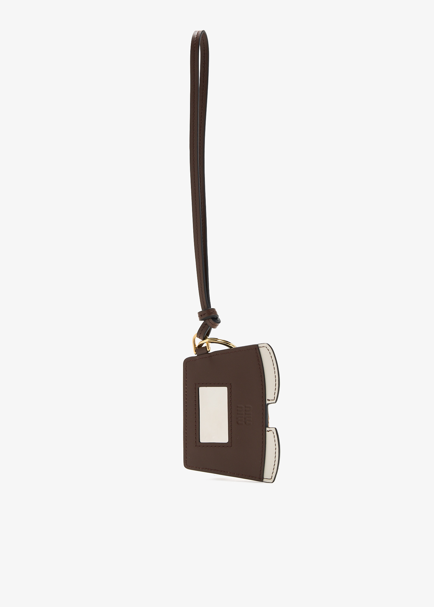 Miu Miu Leather keychain trick for Women - Beige in Kuwait | Level