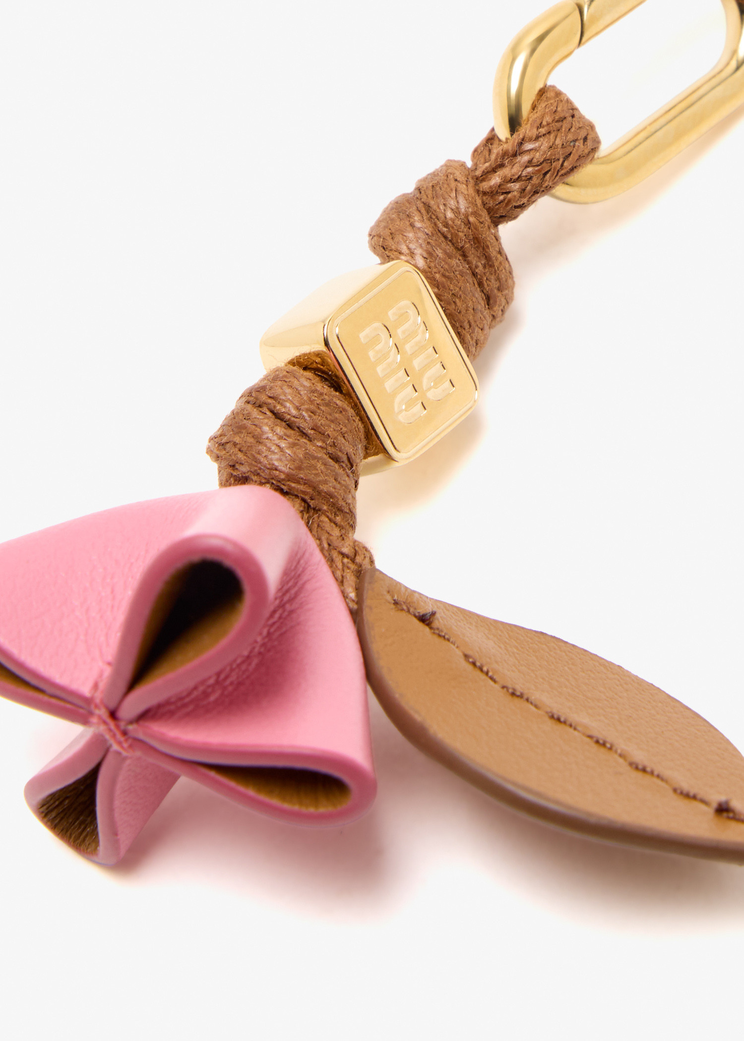 Miu Miu Leather micro trick for Women - Pink in KSA | Level Shoes