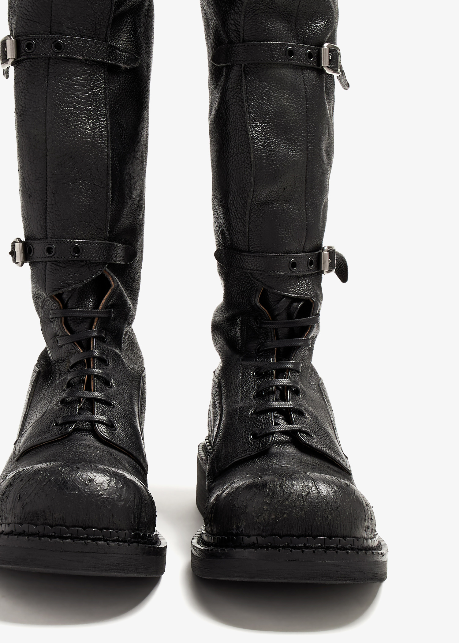 靴 MIU MIU Leather boots 37 Black Leather Boots | Miu Miu