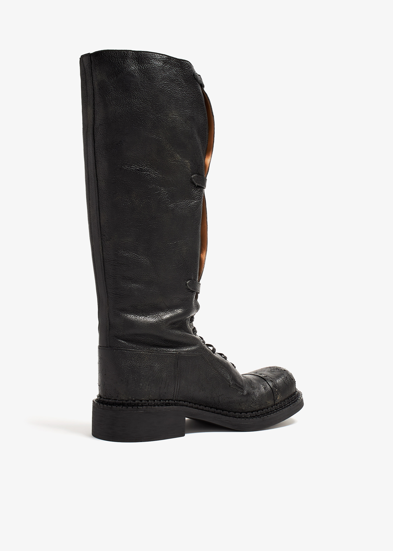 Miu Miu Leather boots for Women - Black in UAE | Level Shoes