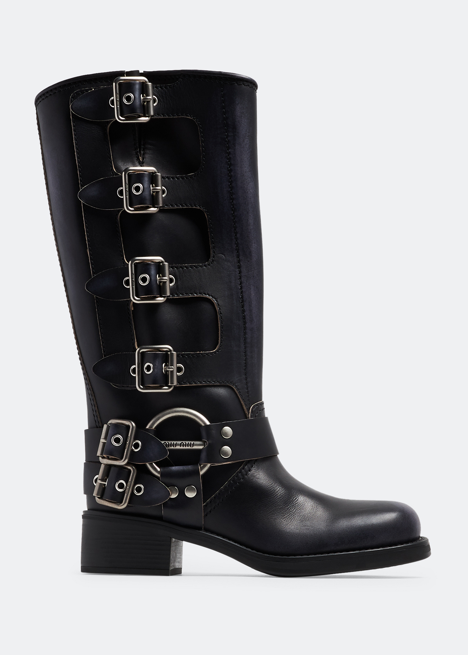 i♪美品✨miu miu エンジニアブーツ 山羊革 25.0相当 箱 袋付 MIUMIU Miu Miu Lace -up Boots Ladies Used – 【公式