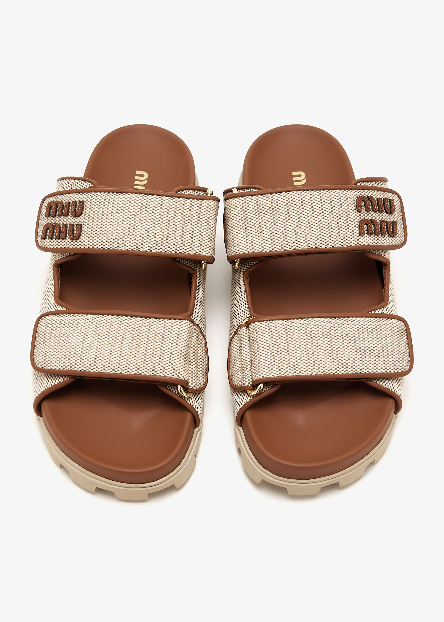 バレエシューズ MIU MIU 5XX658_Q1D_F062F CANVAS SLIDES 0400022953354_BEIGEKHAKI?wid=