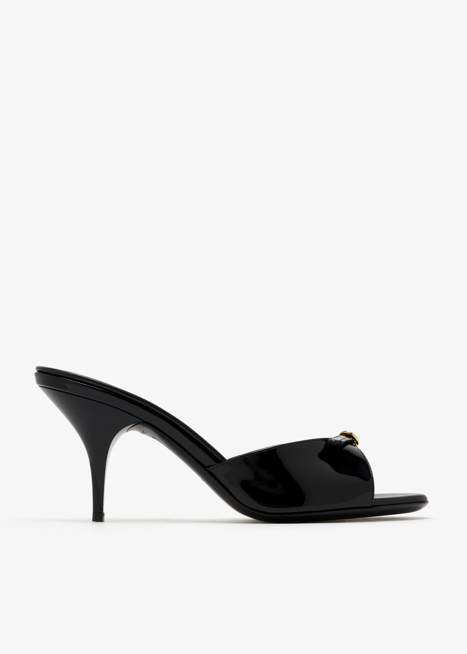 Miu Miu Patent leather buckle mules for Women - Black in UAE