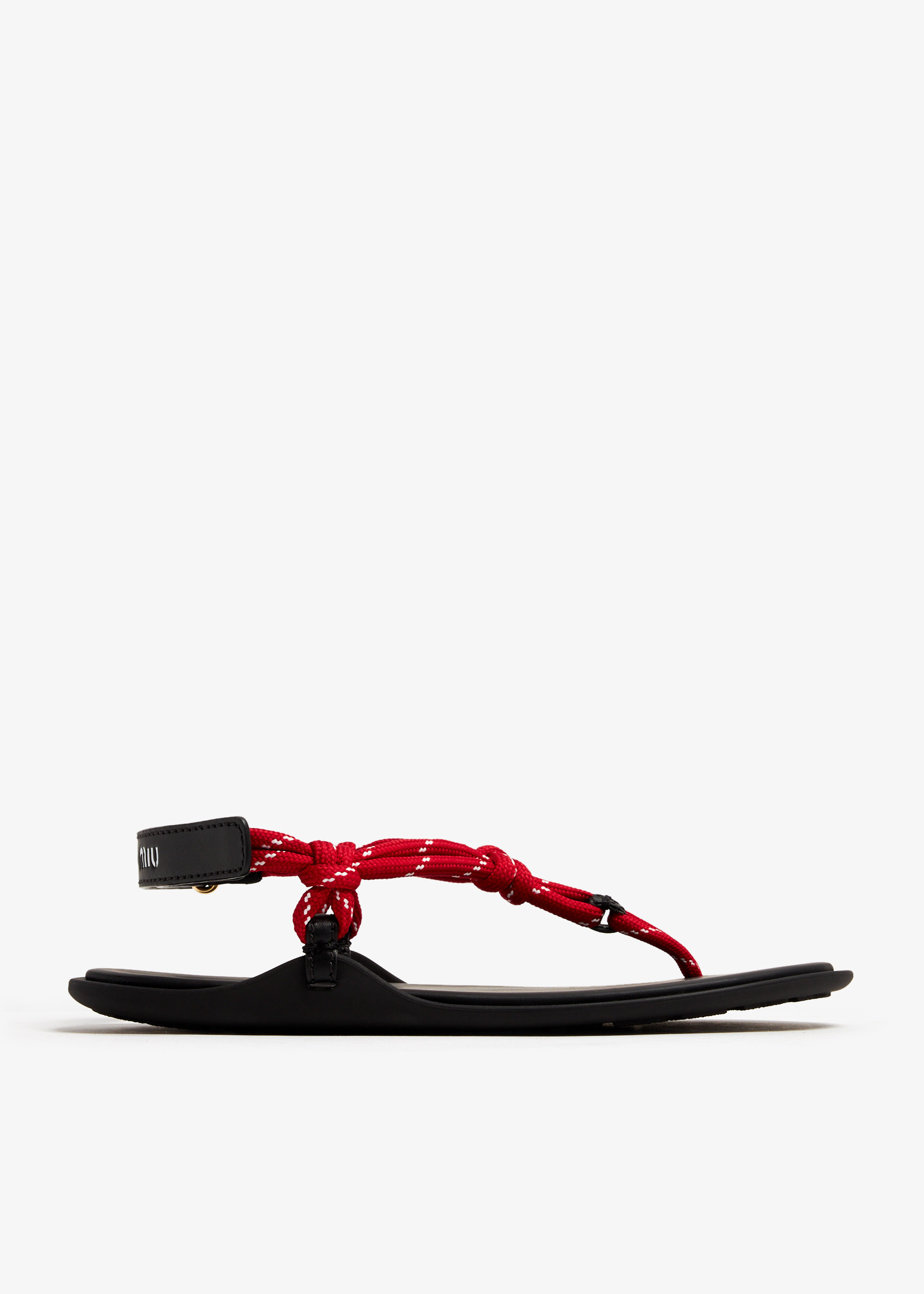 サンダル・ミュール MIU MIU Women Sandals 5I435EFA03506E F0SWS RED MIU MIU Women Sandals 5I435EFA03506E F0SWS RED (MiuMiu