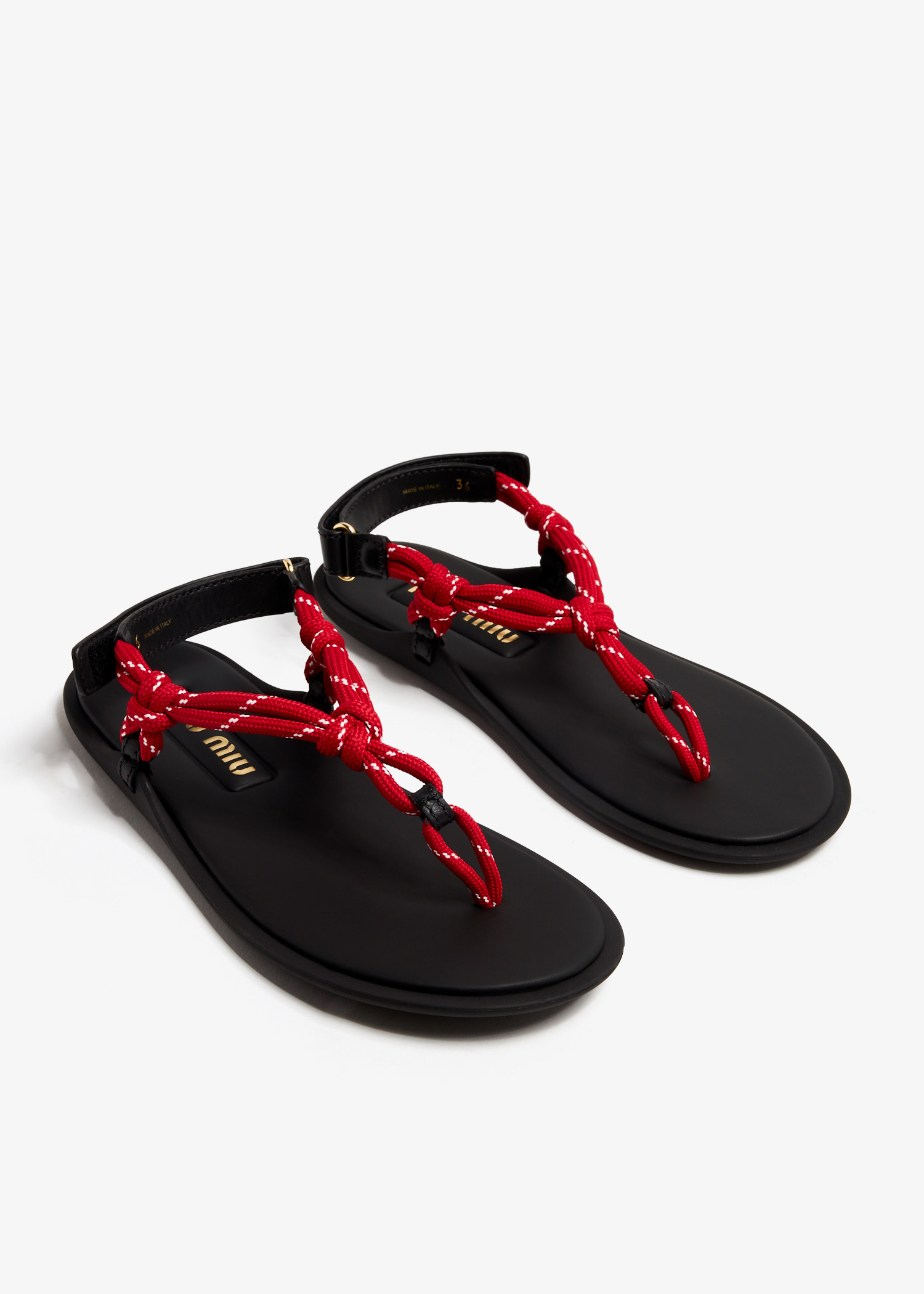 サンダル・ミュール MENGHI PVC THONG SANDALS 編みデザインミュールサンダル[品番：ORTS0008712]｜ORiental