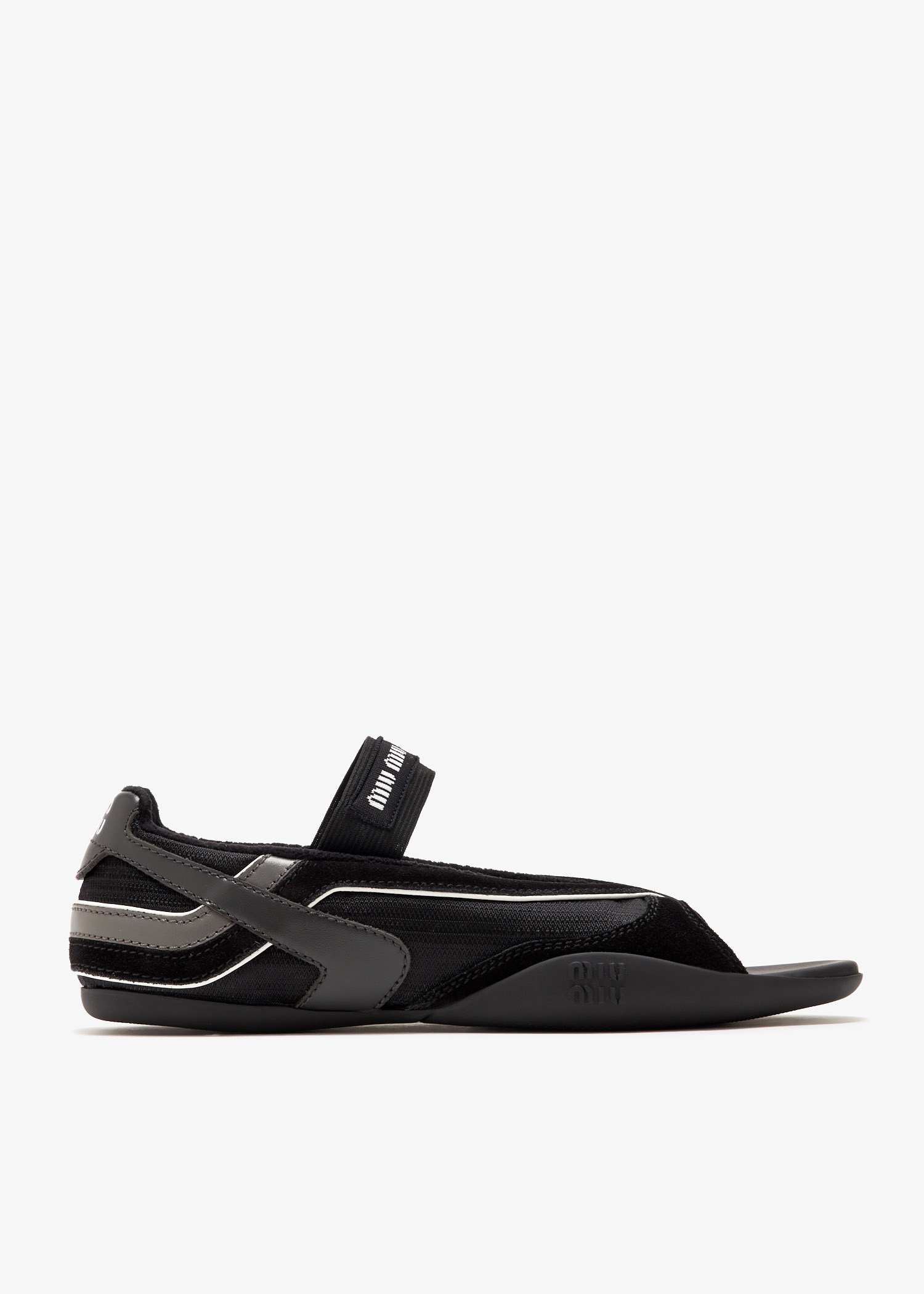 Miu Miu Gymnasium thong ballerinas for Women - Black in Oman