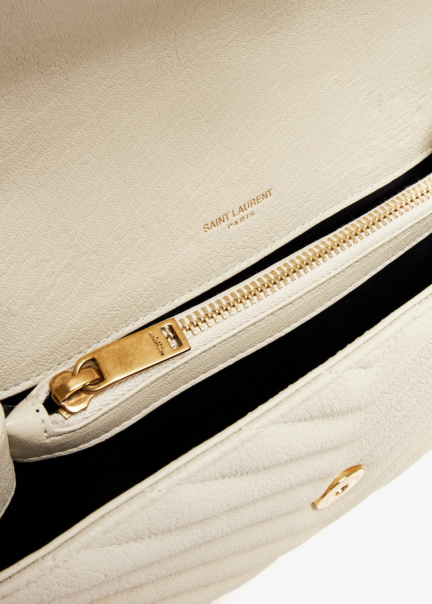 ショルダーバッグ・ポシェット SAINT LAURENT CREAM LEATHER COLLEGE MEDIUM SHOULDER BAG College ysl bag new arrivals
