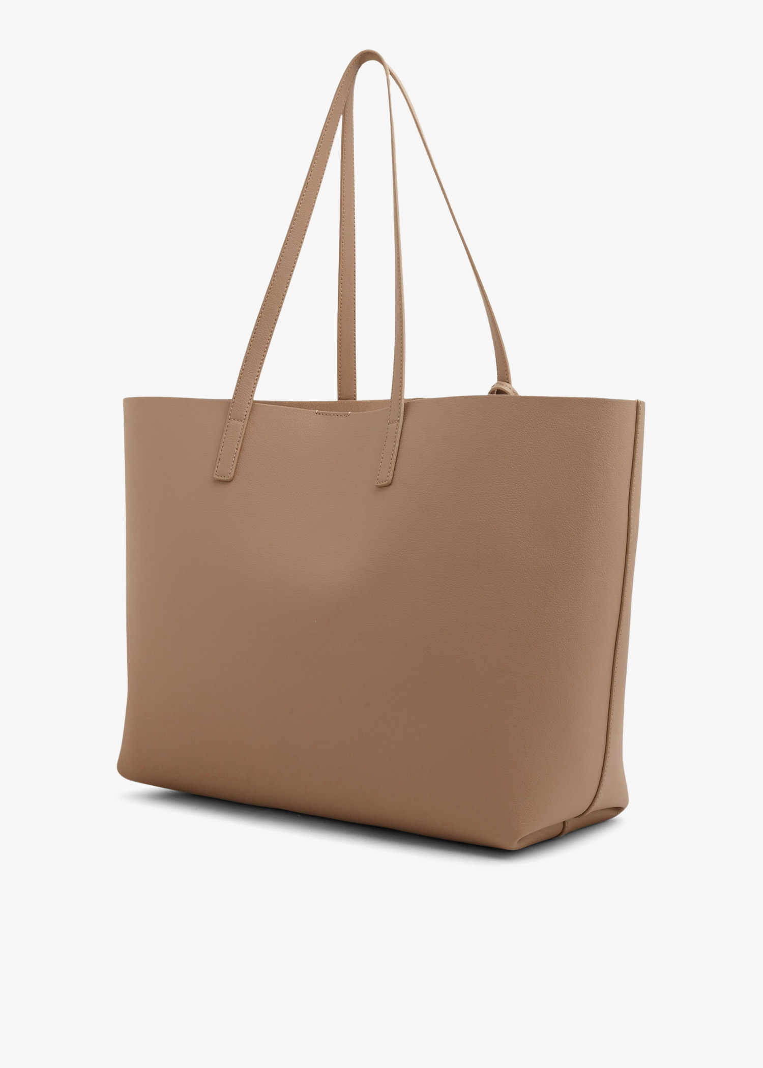 Saint Laurent Leather shopping tote bag for Women - Beige in