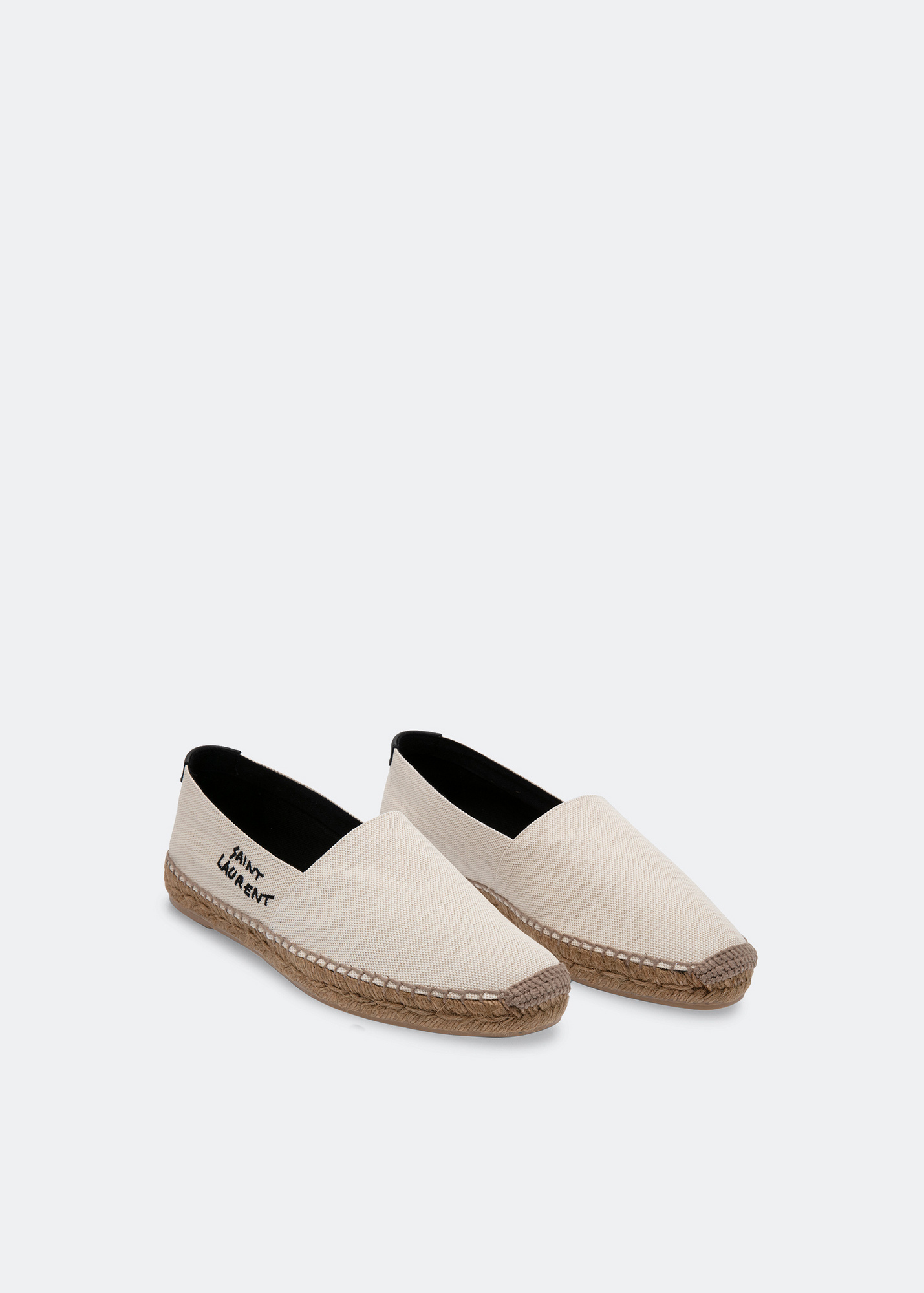 Saint Laurent Canvas espadrilles for Men - White in UAE
