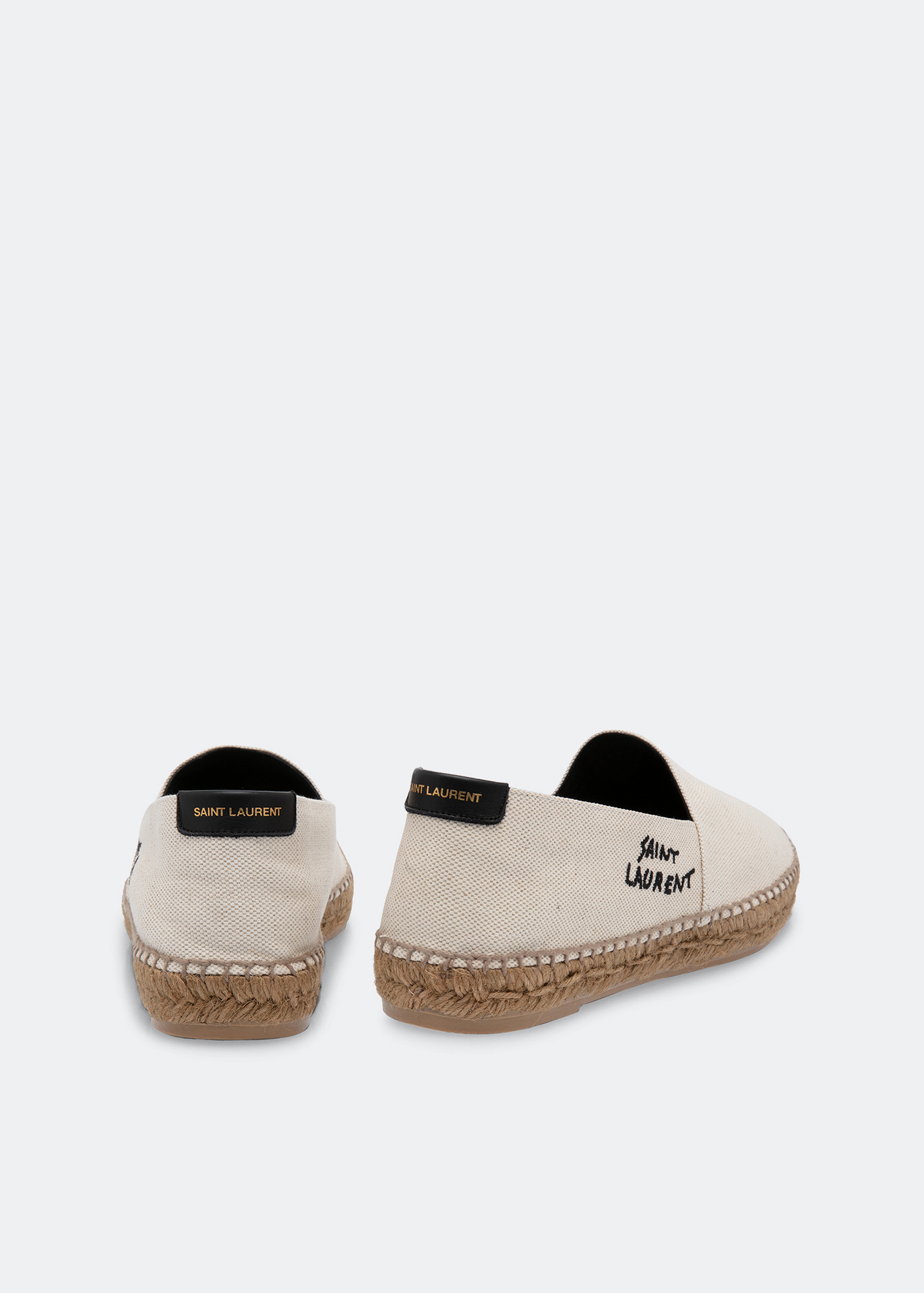 Saint Laurent Canvas espadrilles for Men - White in UAE