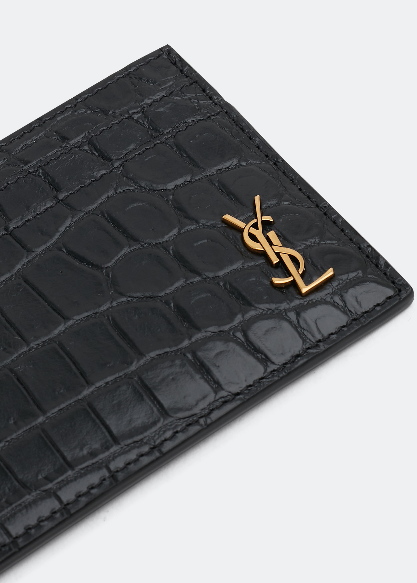 Saint Laurent Monogramme card holder for Men - Black in UAE