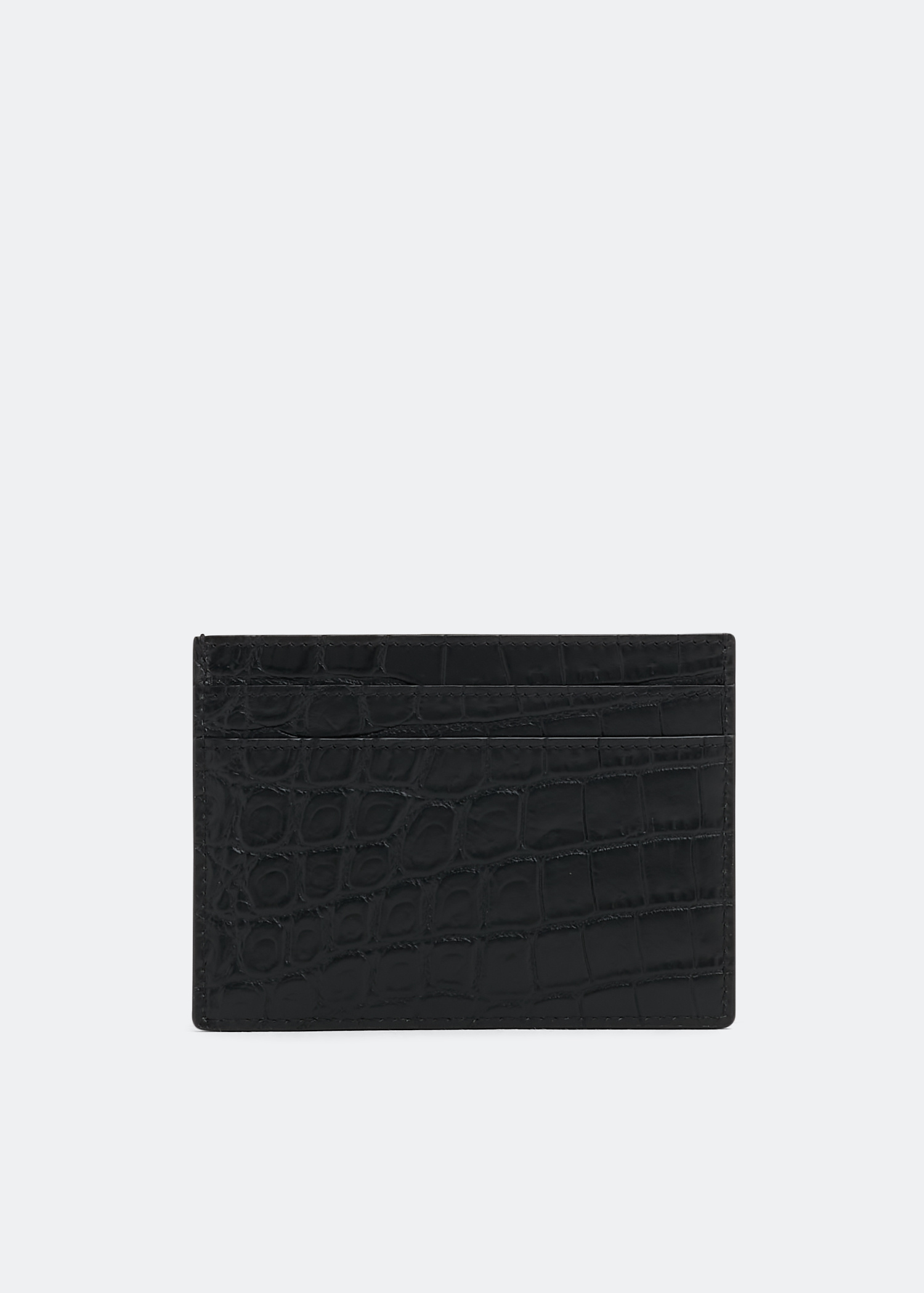 ★Saint Laurent★ Monogram Crocodile Card Holder BlackBlack Saint Laurent Monogram Card Holder | Harrods US