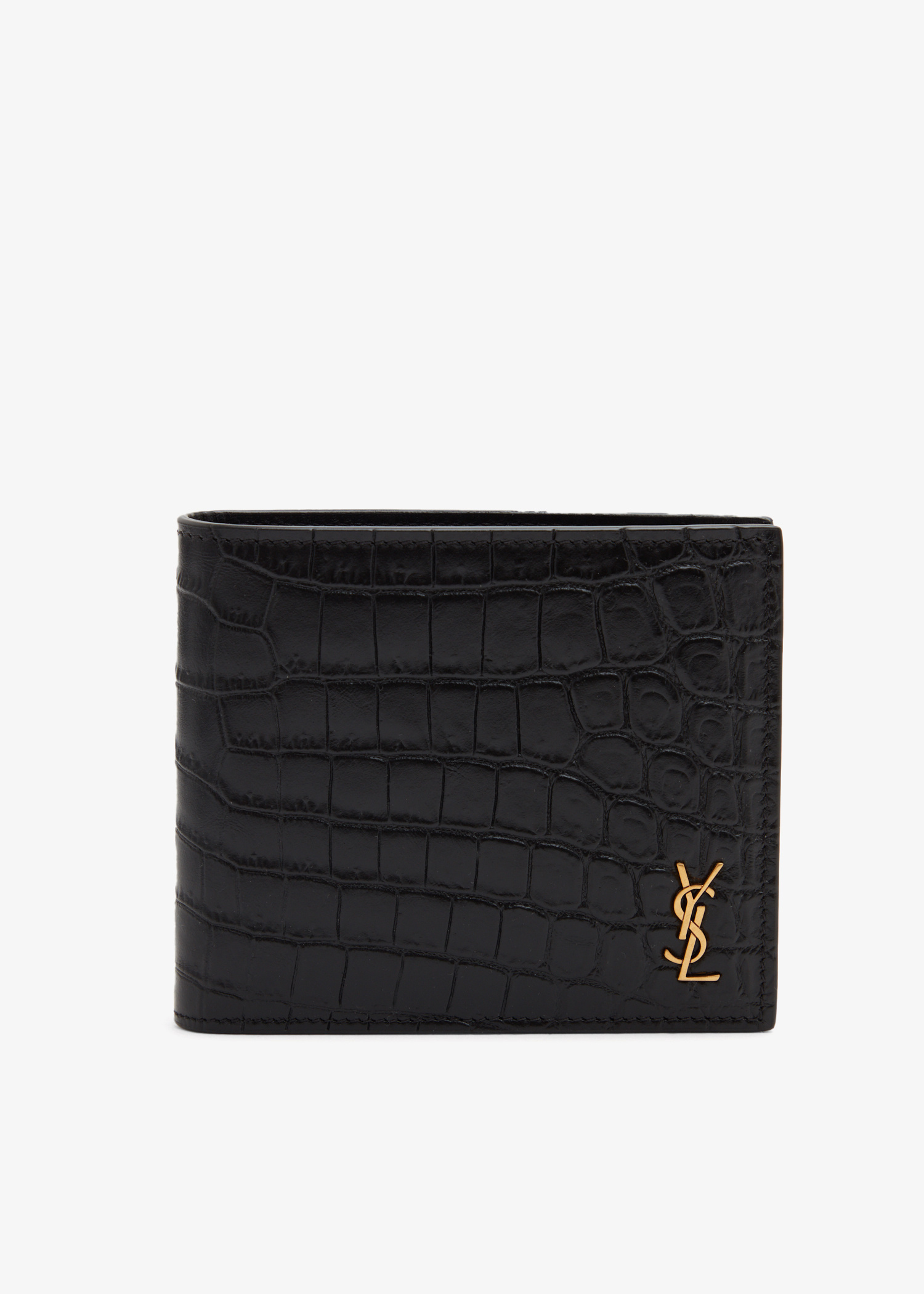 Saint Laurent Monogram East/West wallet for Men - Black in