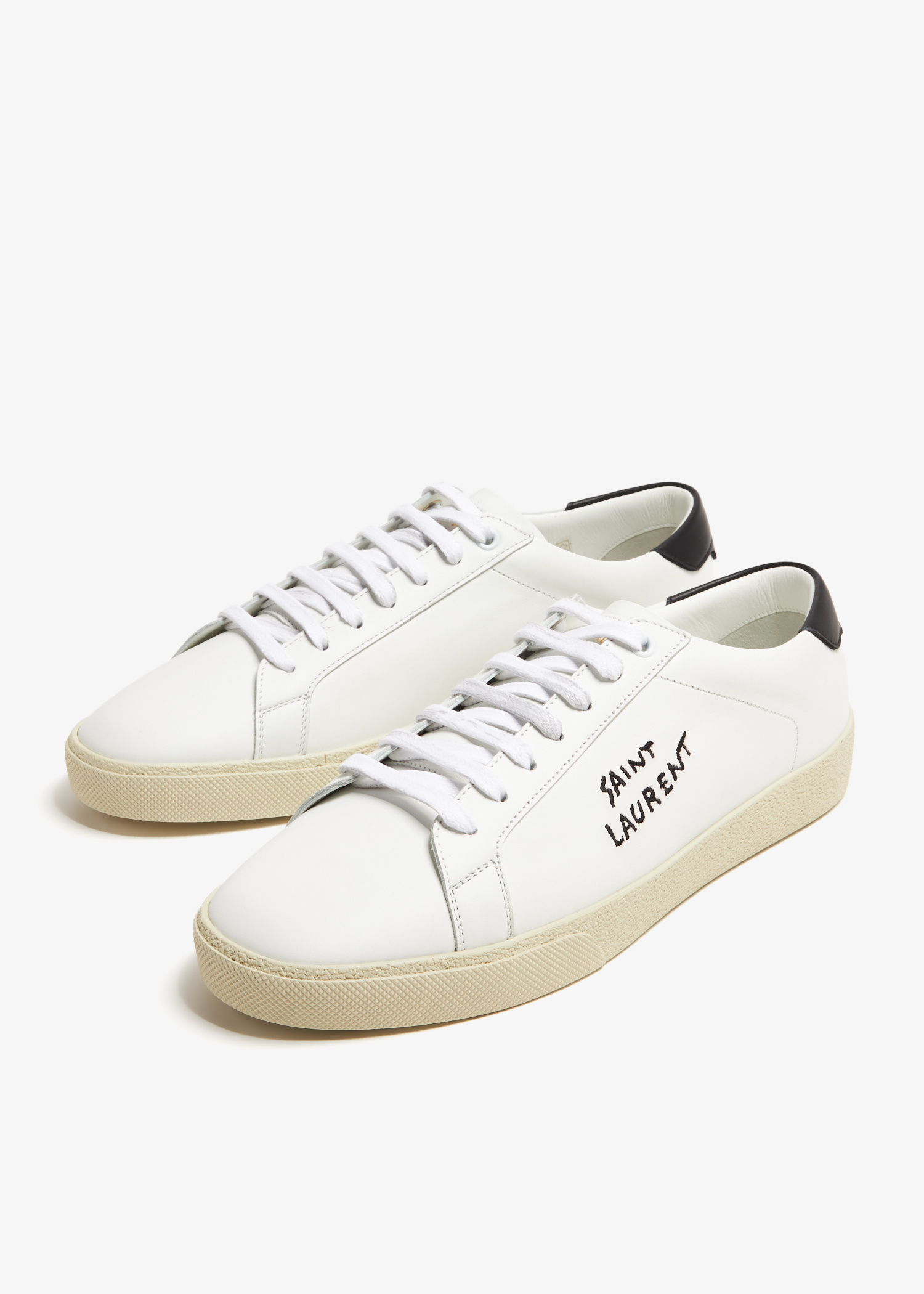 スニーカー Saint Laurent Court SL/06 sneakers SAINT LAURENT SL/06 Court Cotton Beige Sneakers New | eBay