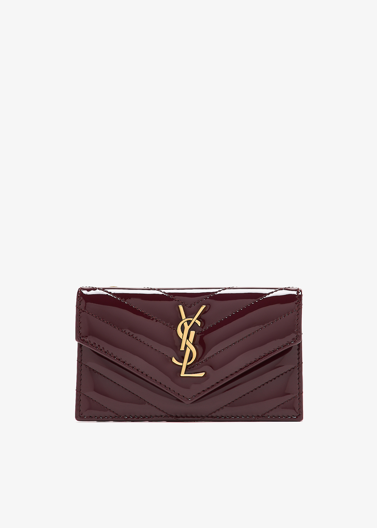 長財布 Saint Laurent Cassandre wallet SAINT LAURENT Cassandre quilted textured-leather wallet