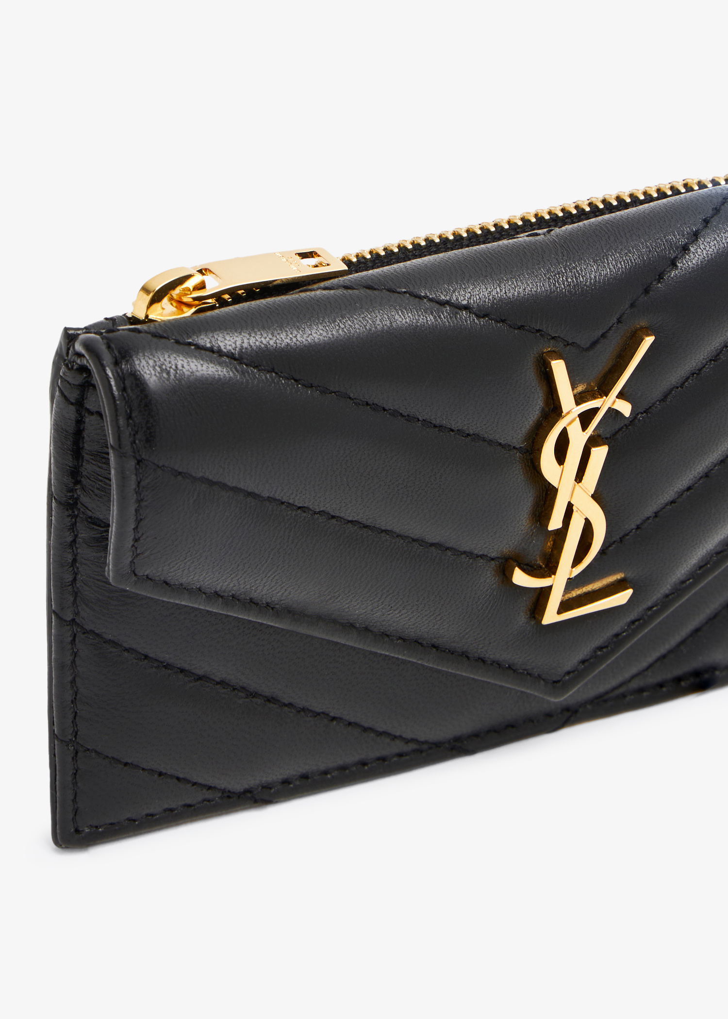 【SAINTLAURENT】MONOGRAM FRAGMENTS ZIPPED CARD CASE Saint Laurent Fragment Zipped Card Case - One Year Review