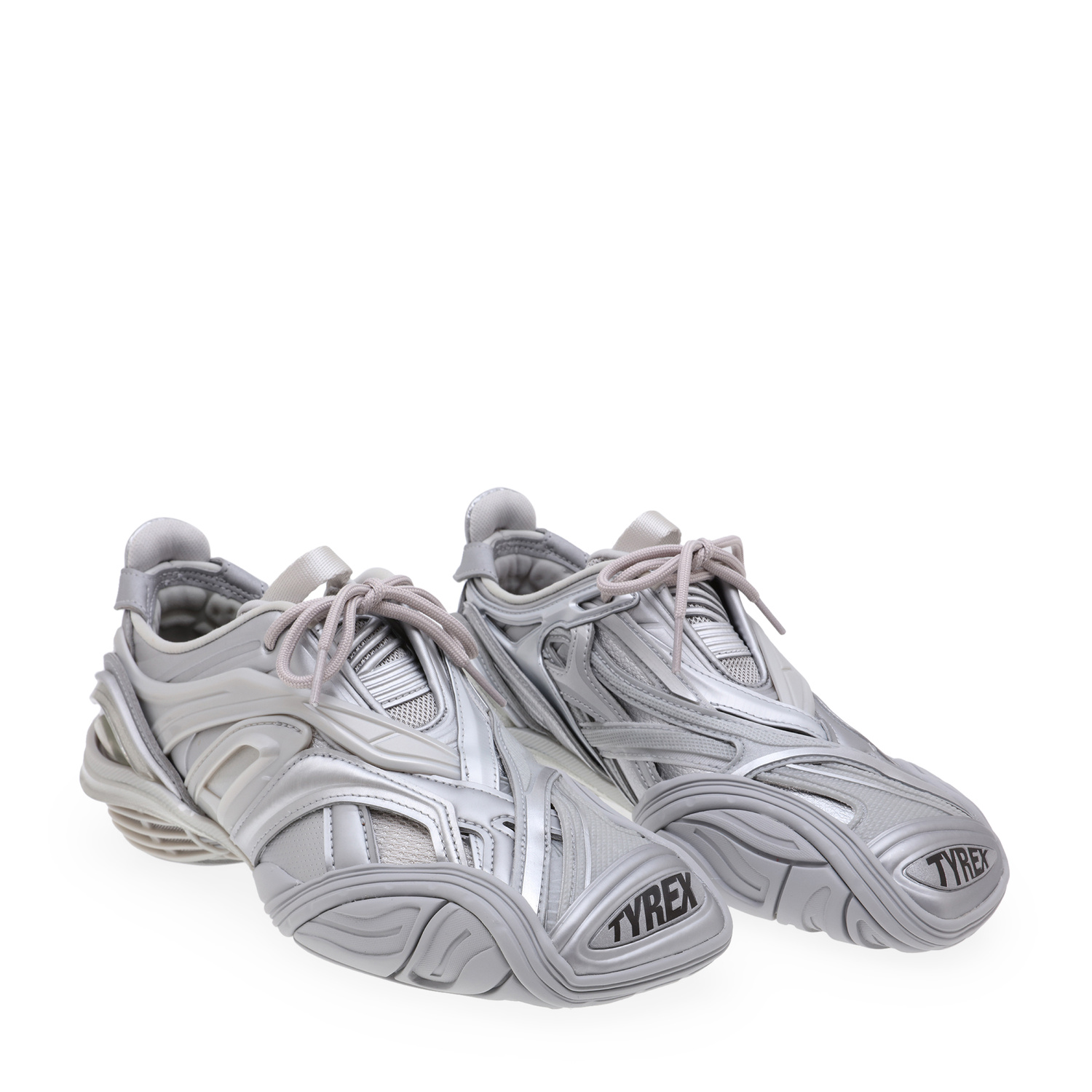 balenciaga tyrex 42 silver 27 27.5 Balenciaga Tyrex Sneaker | Grailed