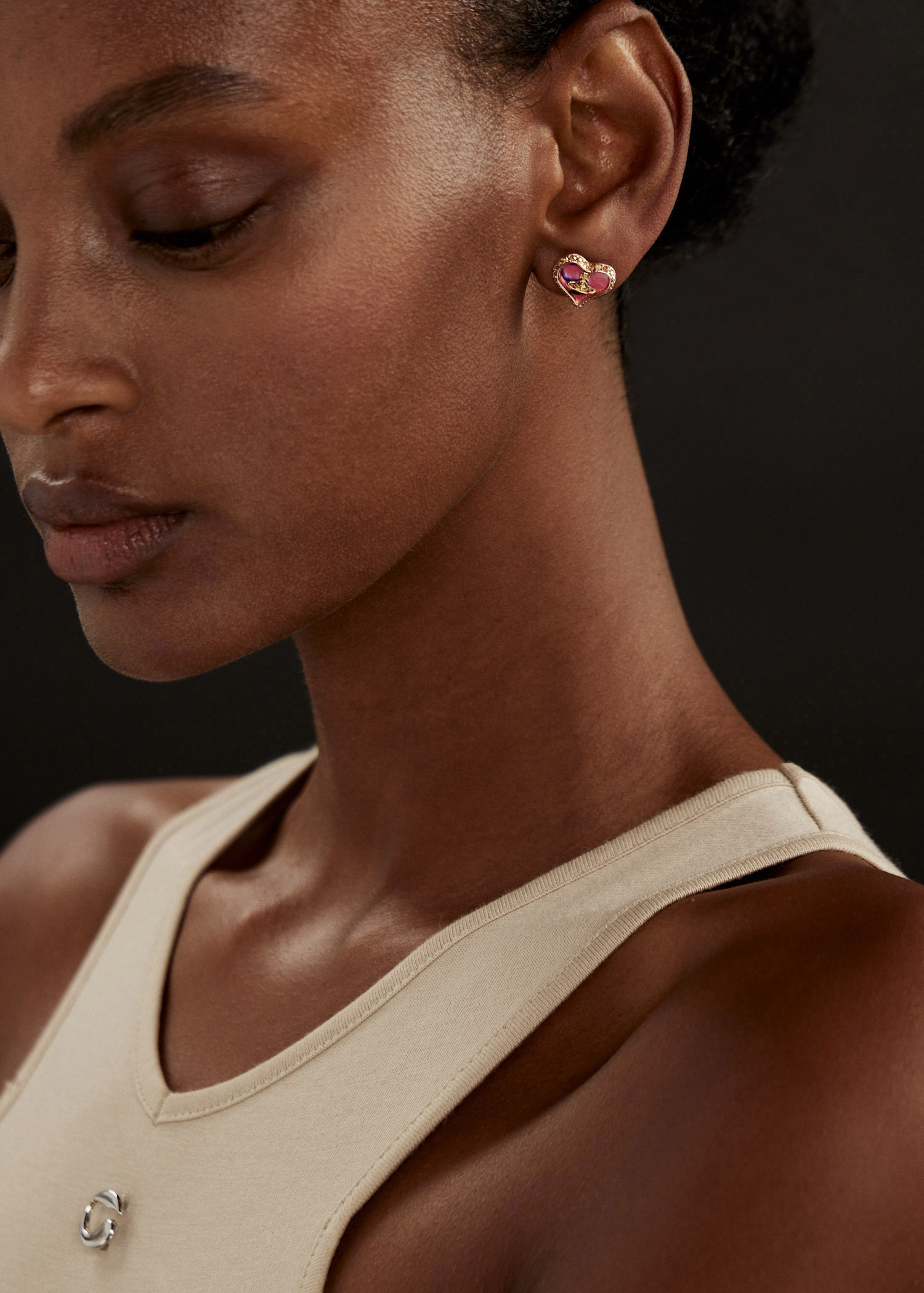 イヤーウィグ earwig パスト past Vivienne Westwood Petra stud earrings for Women - Pink in