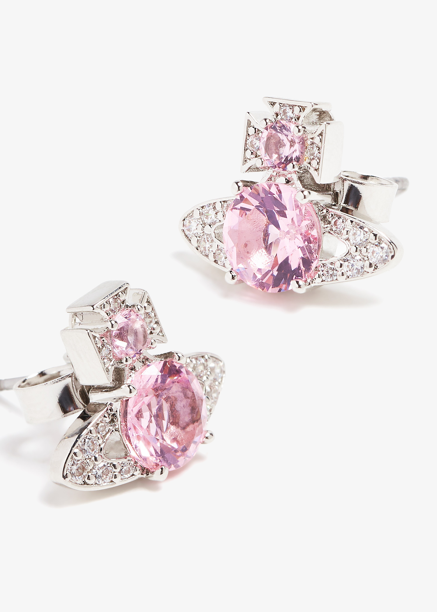 VIP【関税送料無料】希少 VIVIENNE WESTWOOD PINK EARRINGS VIVIENNE WESTWOOD Concetta orb stud earrings | Harvey Nichols